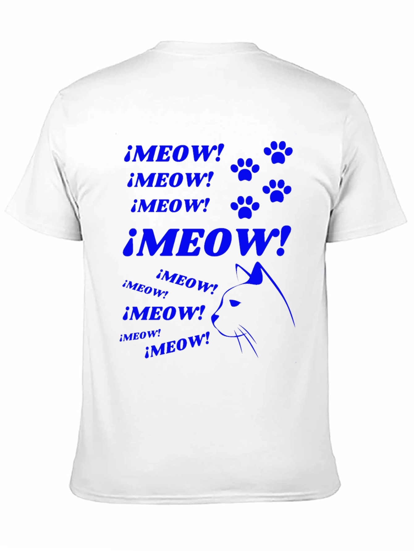 Meow Cat Lover T-Shirt - Black