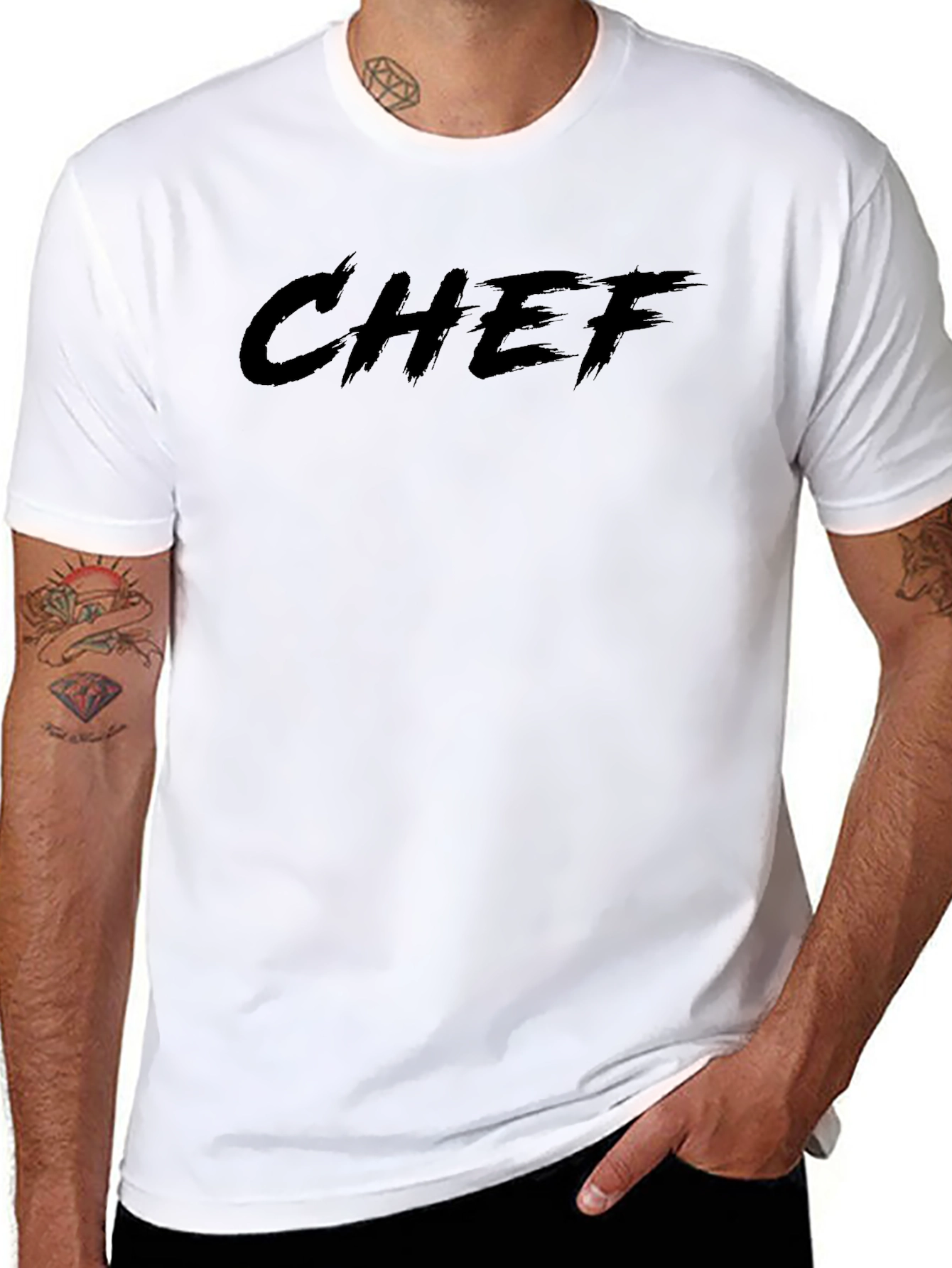 Chef Graphic Tee - Black Cotton Blend