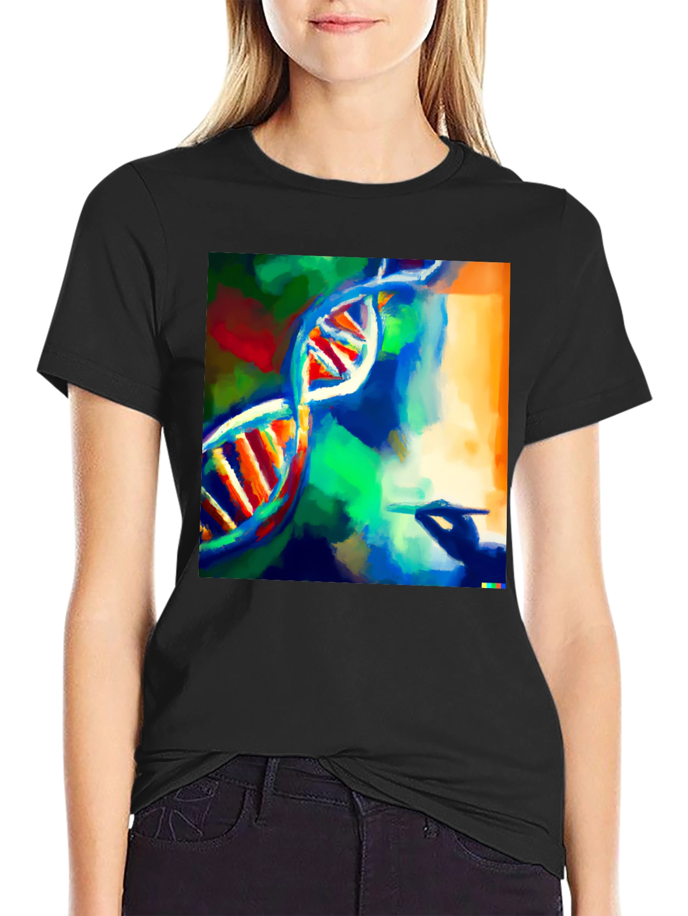 DNA Art Graphic T-Shirt - Science & Style