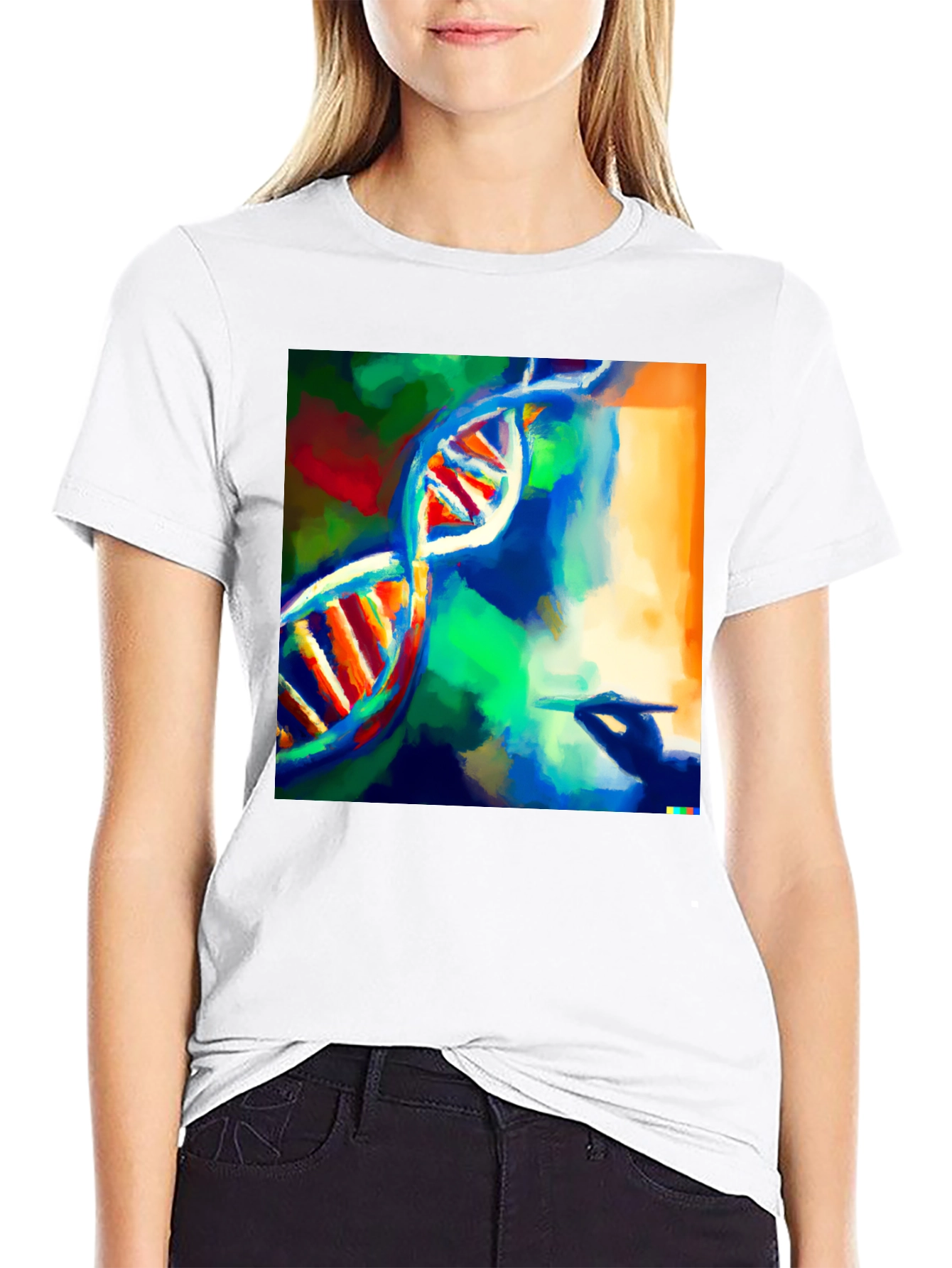 DNA Art Graphic T-Shirt - Science & Style
