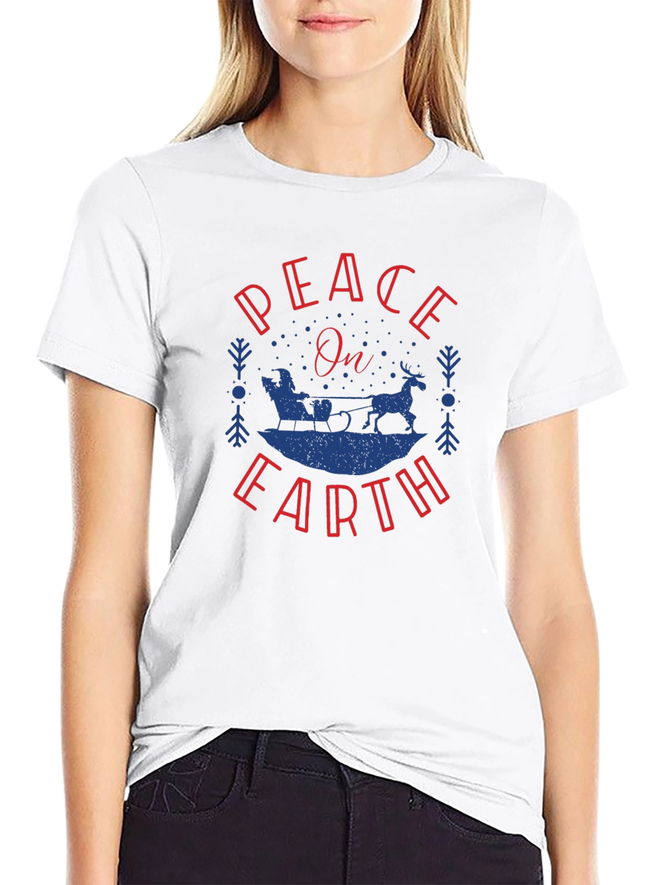 Peace on Earth Holiday Graphic Tee