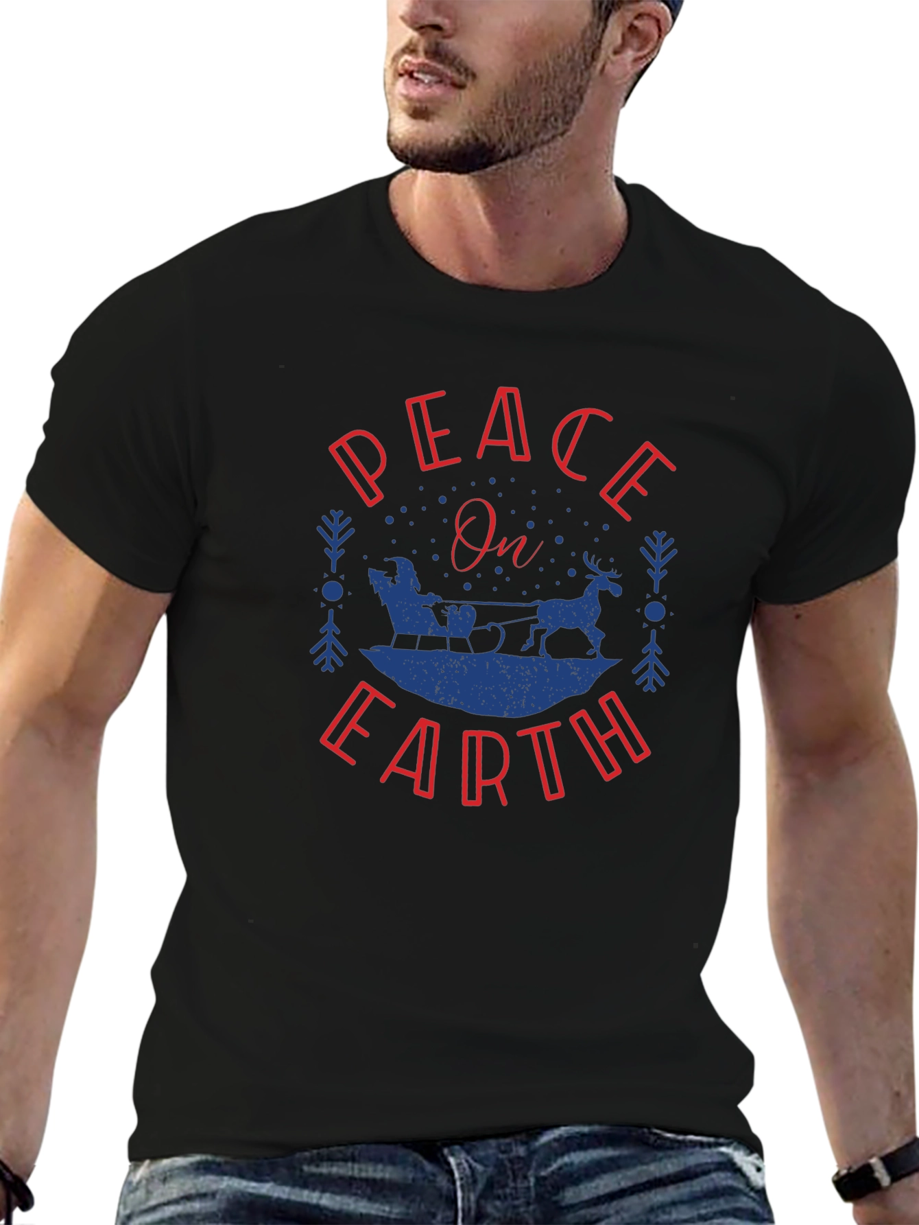 Peace on Earth Holiday Graphic Tee