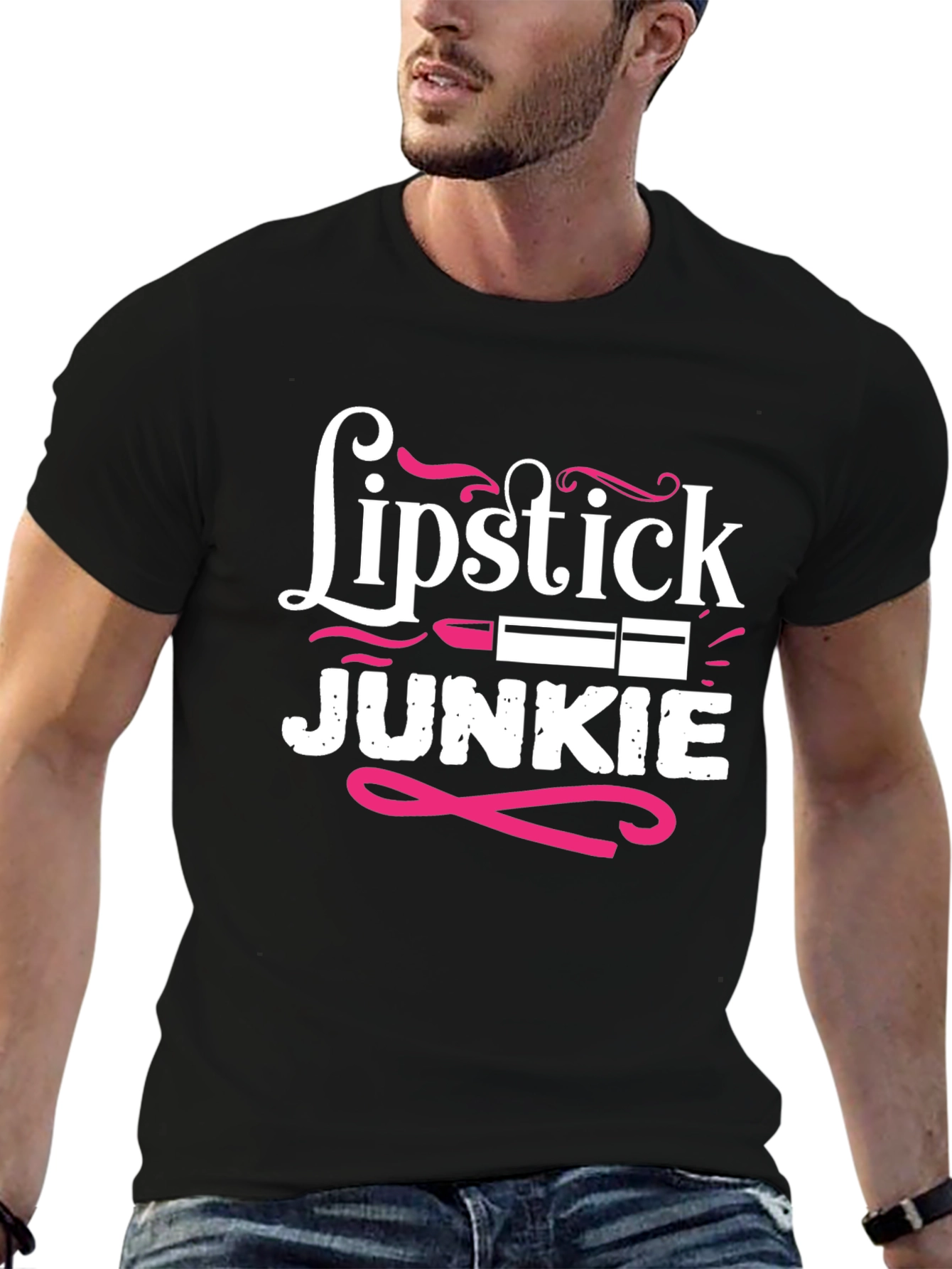 Lipstick Junkie Graphic Tee - Stylish Casual Wear