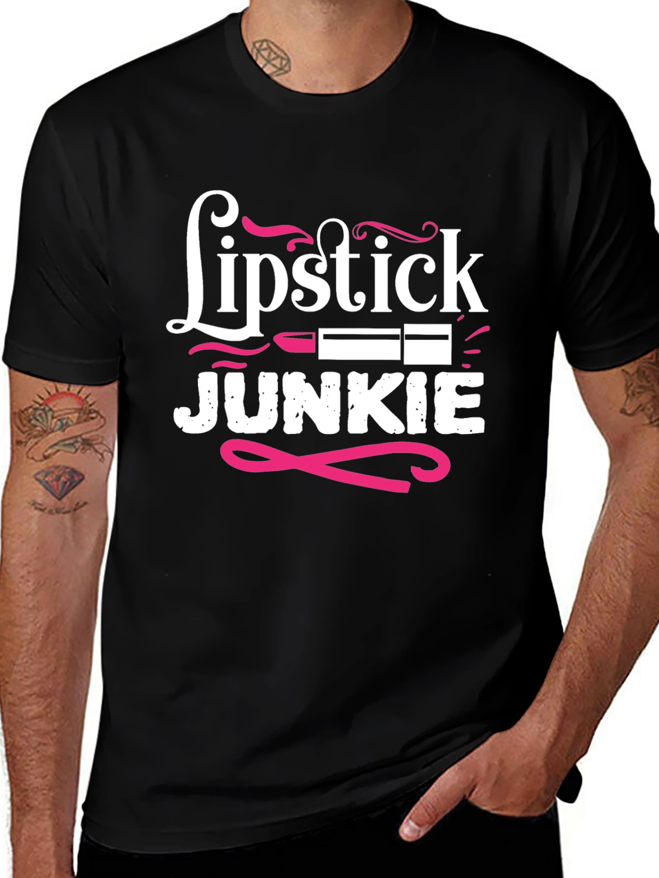 Lipstick Junkie Graphic Tee - Stylish Casual Wear