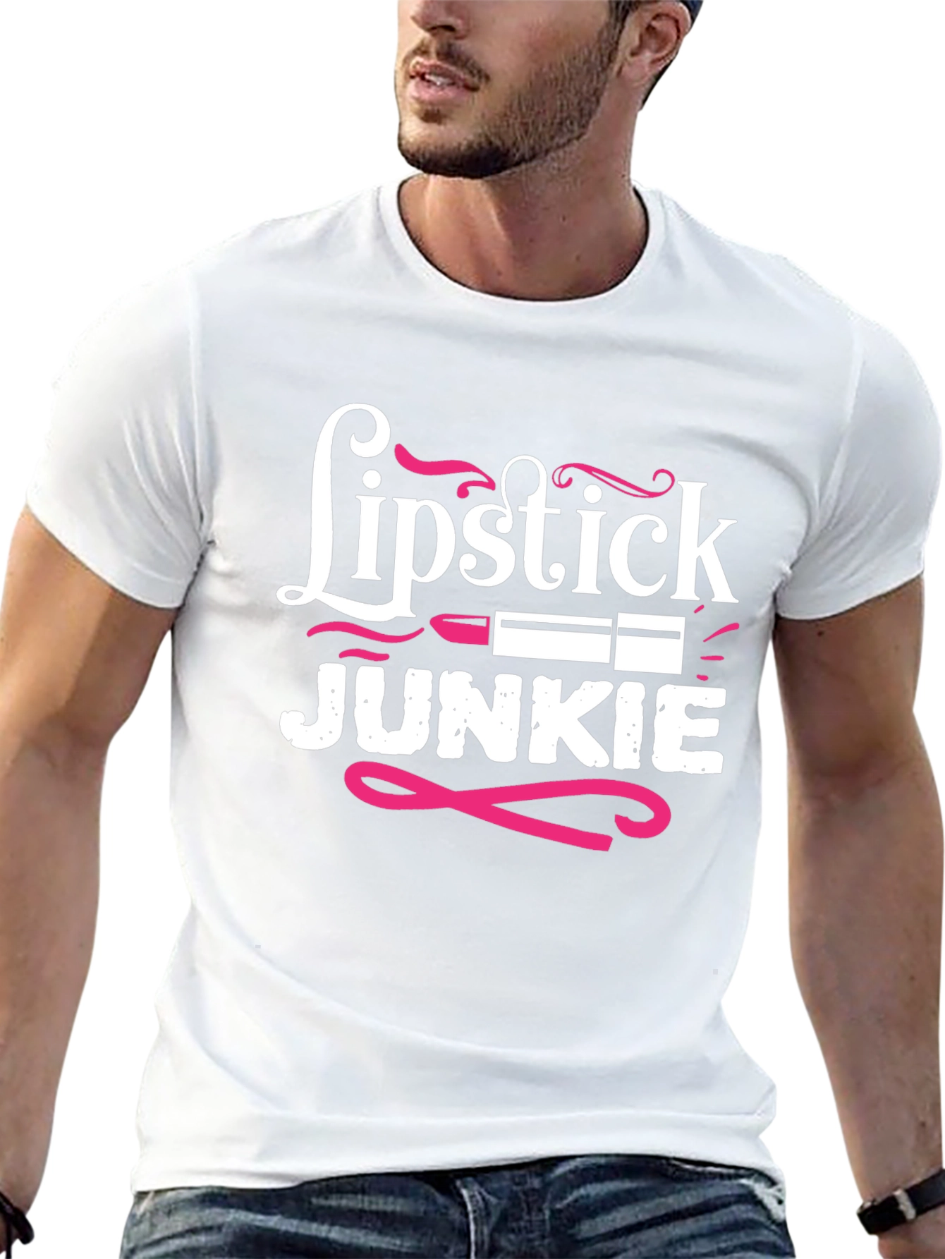 Lipstick Junkie Graphic Tee - Stylish Casual Wear