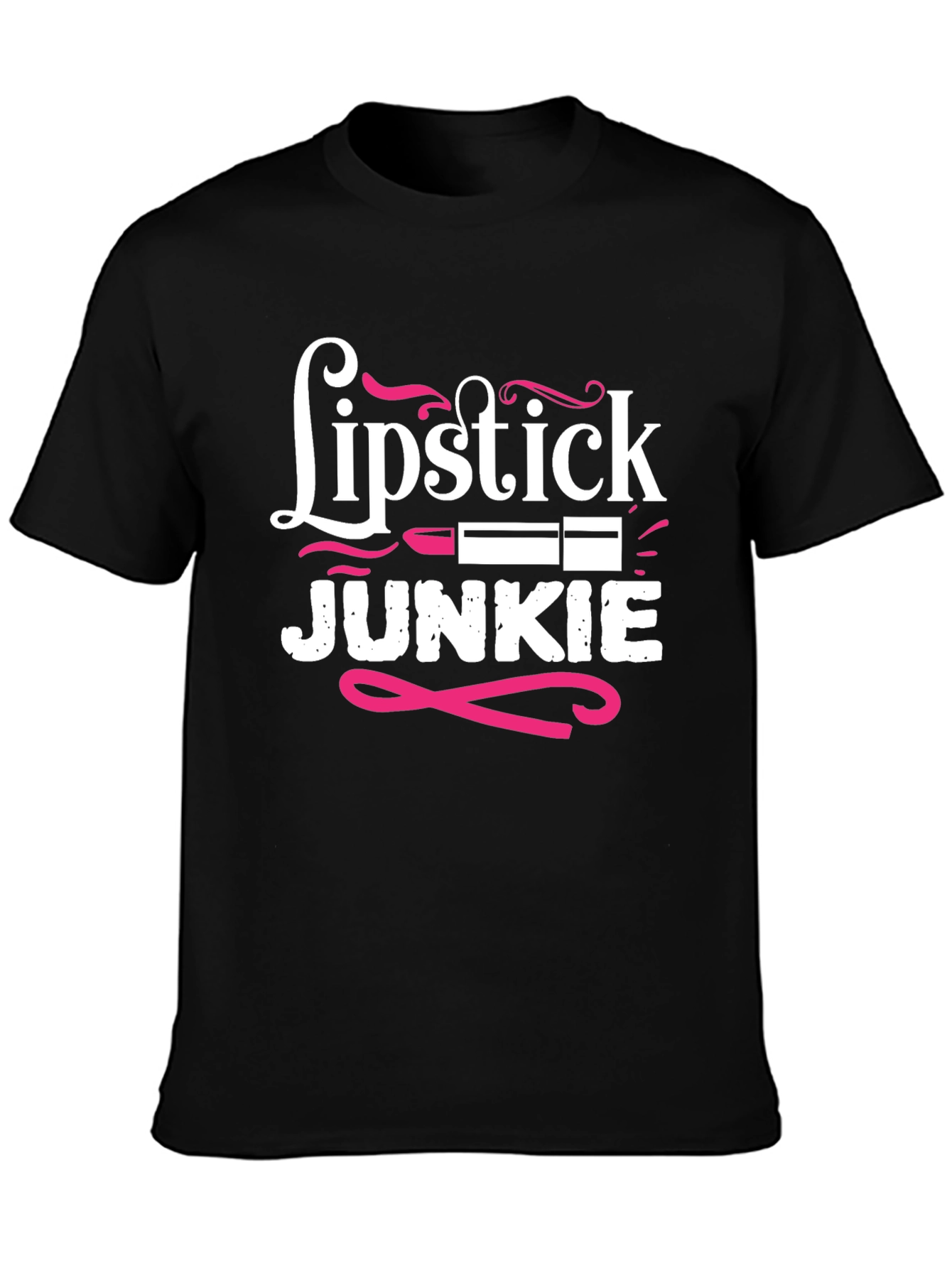 Lipstick Junkie Graphic Tee - Stylish Casual Wear