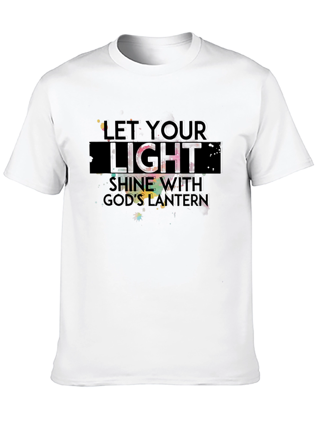 Inspirational Graphic Tee - Let Your Light Shine