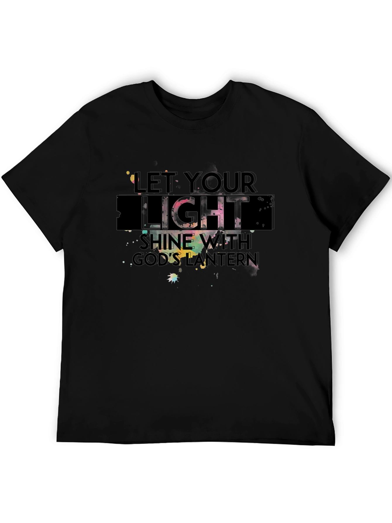 Inspirational Graphic Tee - Let Your Light Shine