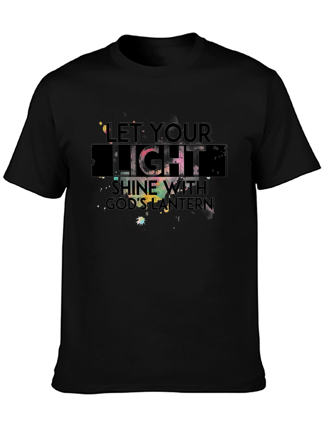 Inspirational Graphic Tee - Let Your Light Shine