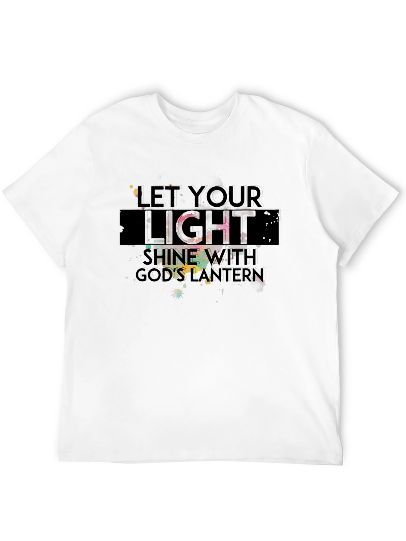 Inspirational Graphic Tee - Let Your Light Shine