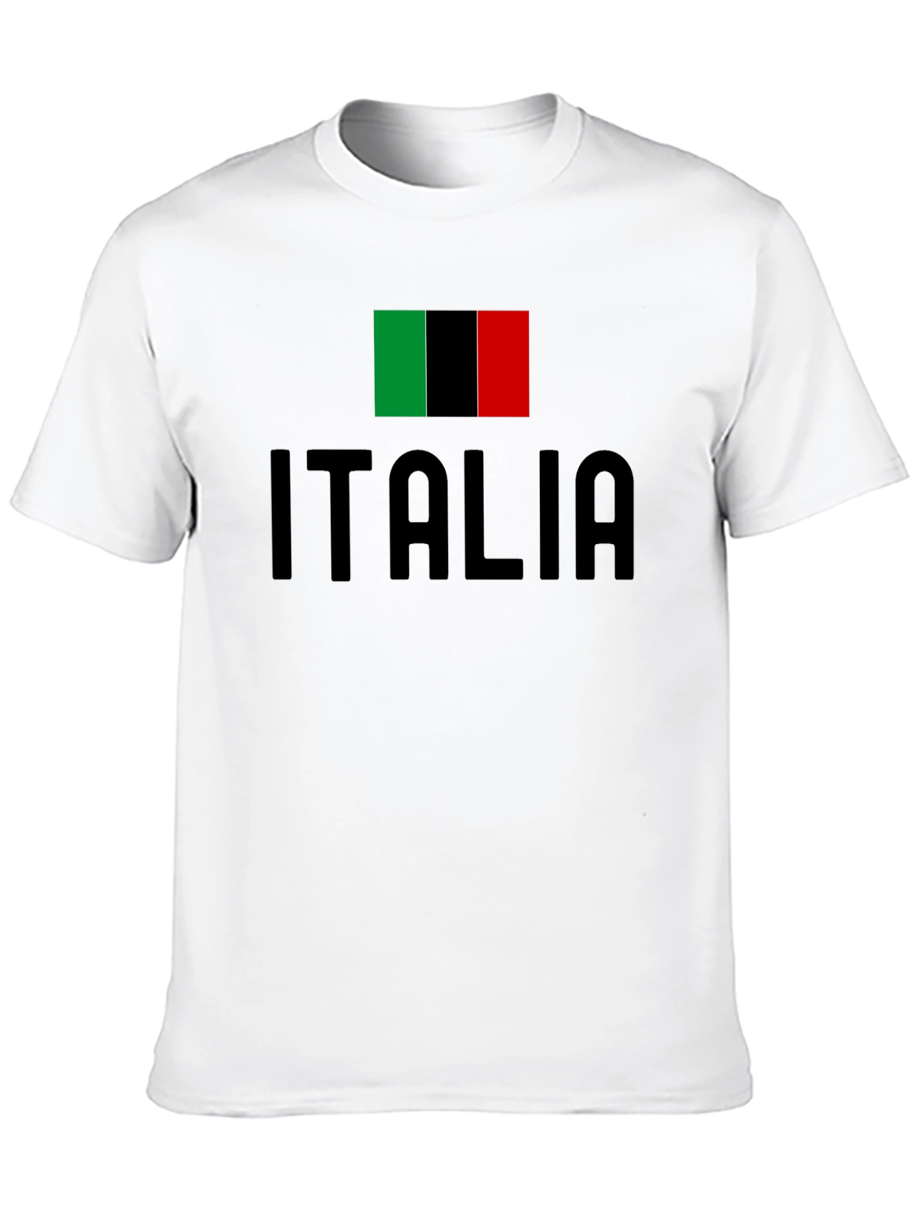 Italia Flag T-Shirt - Black Italian Pride Tee