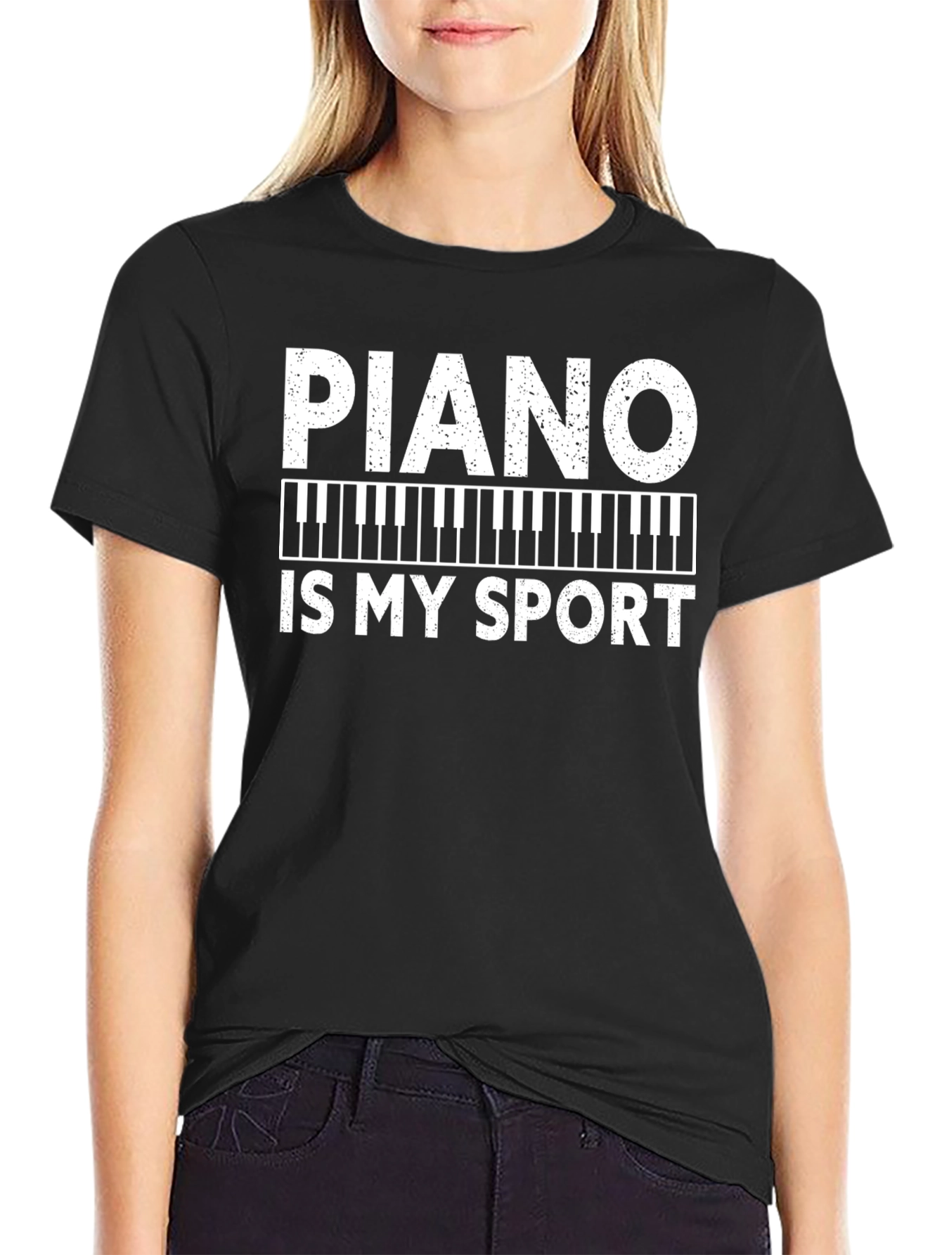 Piano Is My Sport Graphic Tee