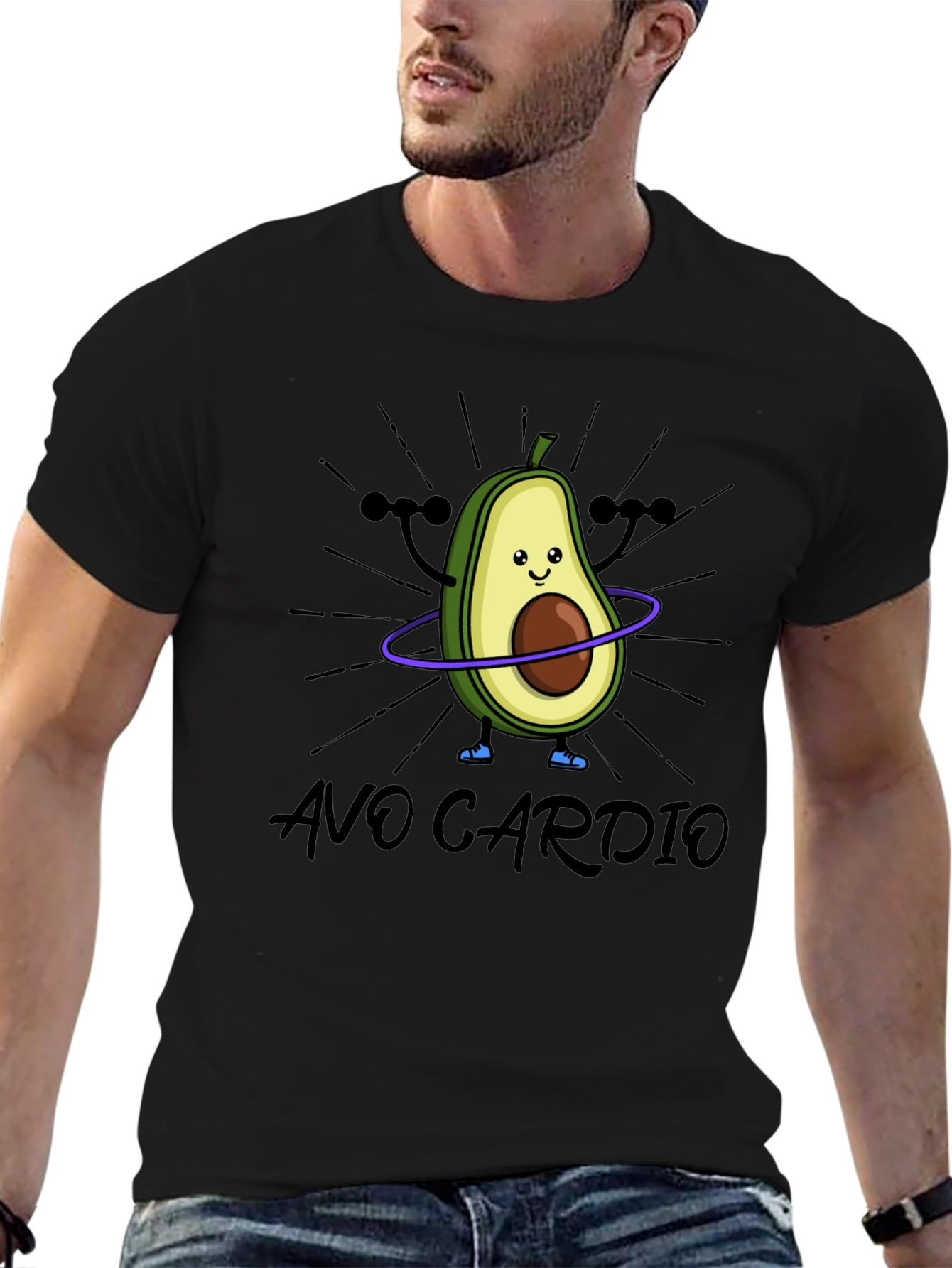 Avo Cardio Black T-Shirt