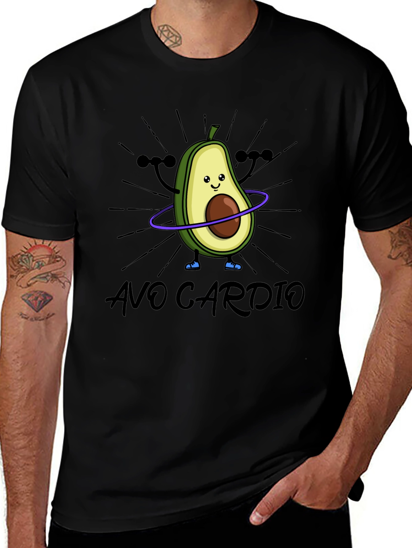 Avo Cardio Black T-Shirt