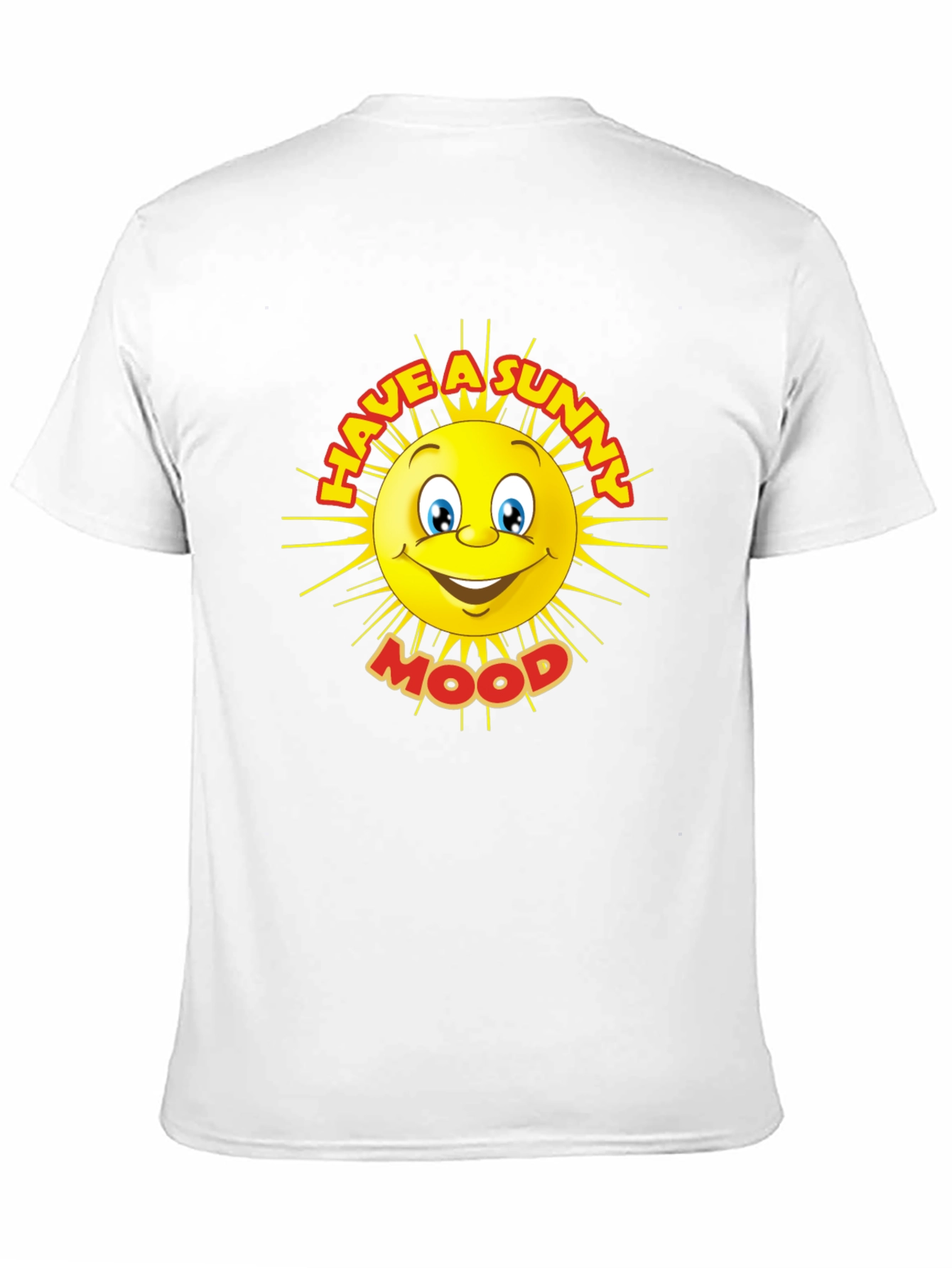 Sunny Mood Graphic Tee - Black Cotton T-Shirt