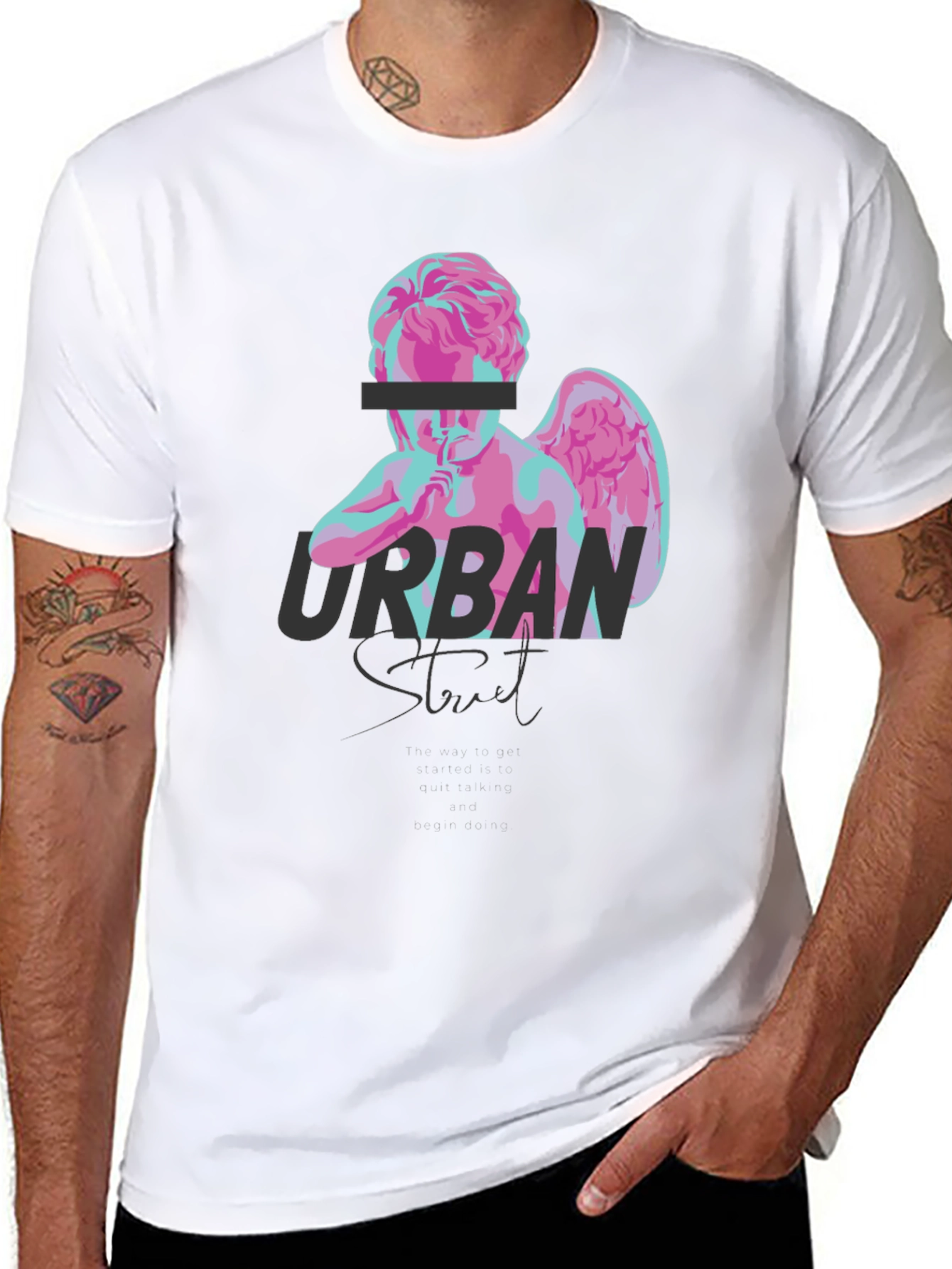 Urban Street Angel Graphic T-Shirt
