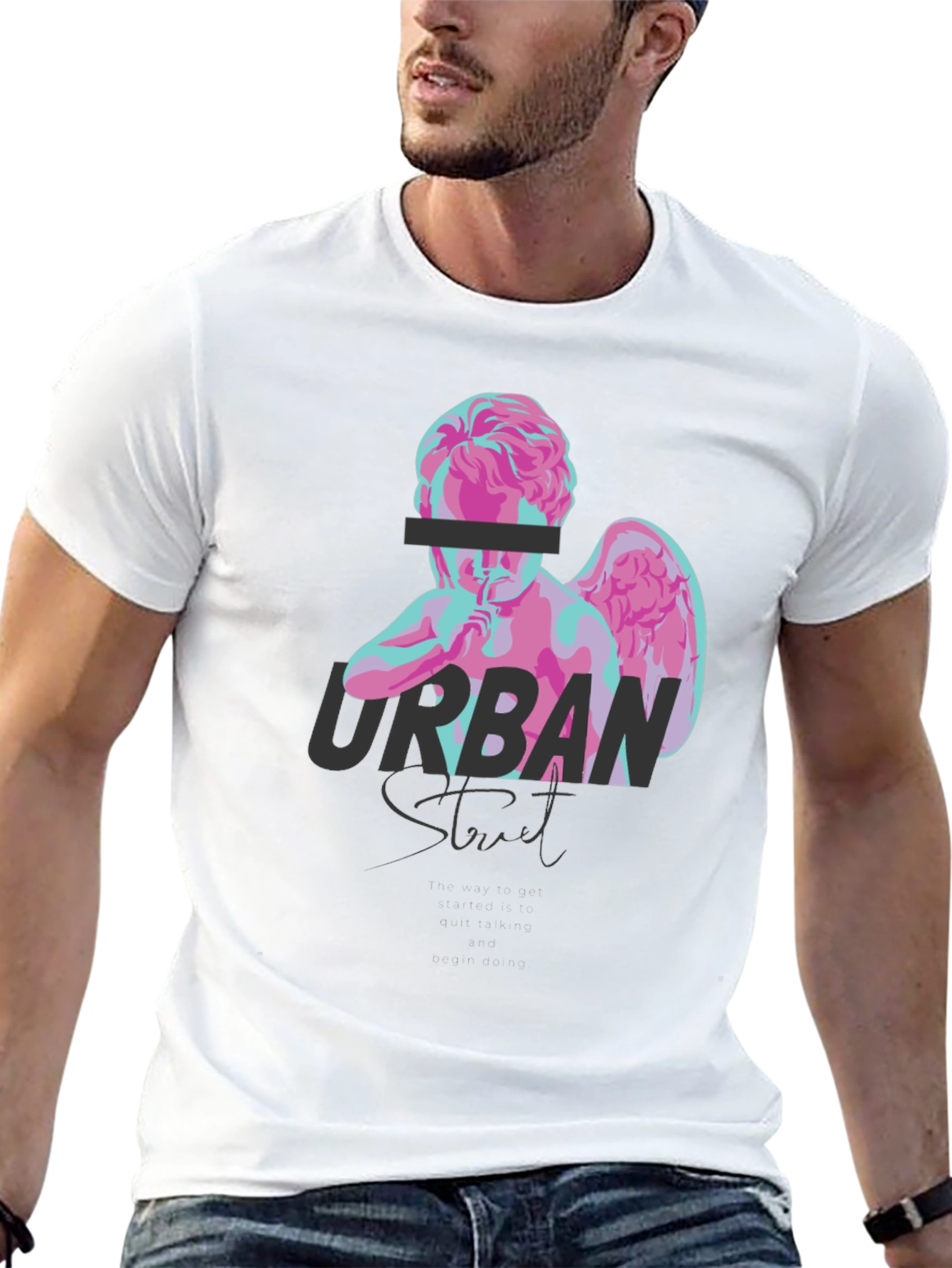 Urban Street Angel Graphic T-Shirt