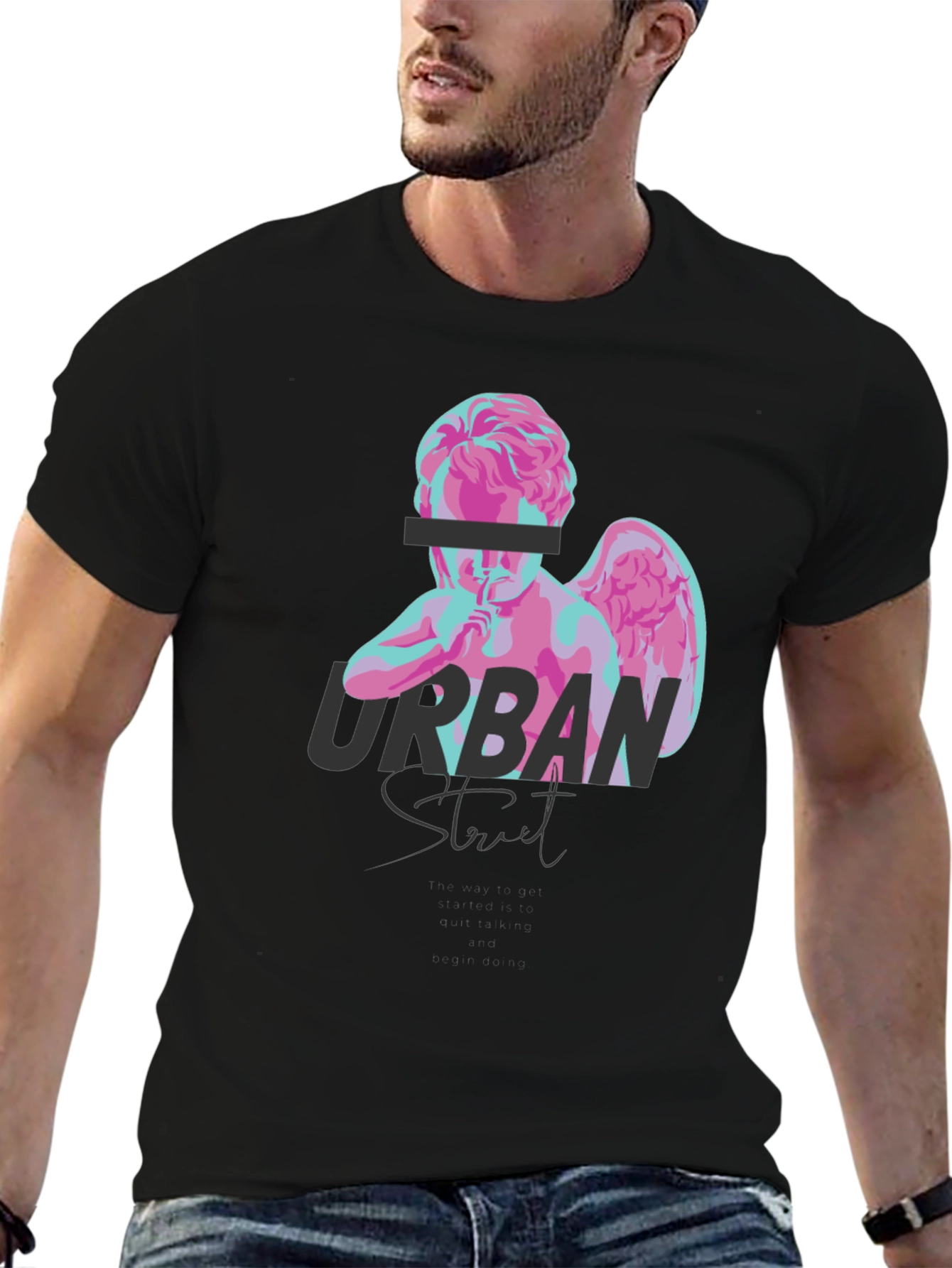 Urban Street Angel Graphic T-Shirt