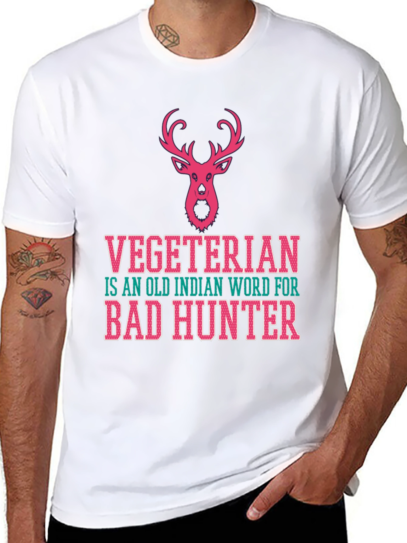 Vegetarian Bad Hunter Graphic Tee
