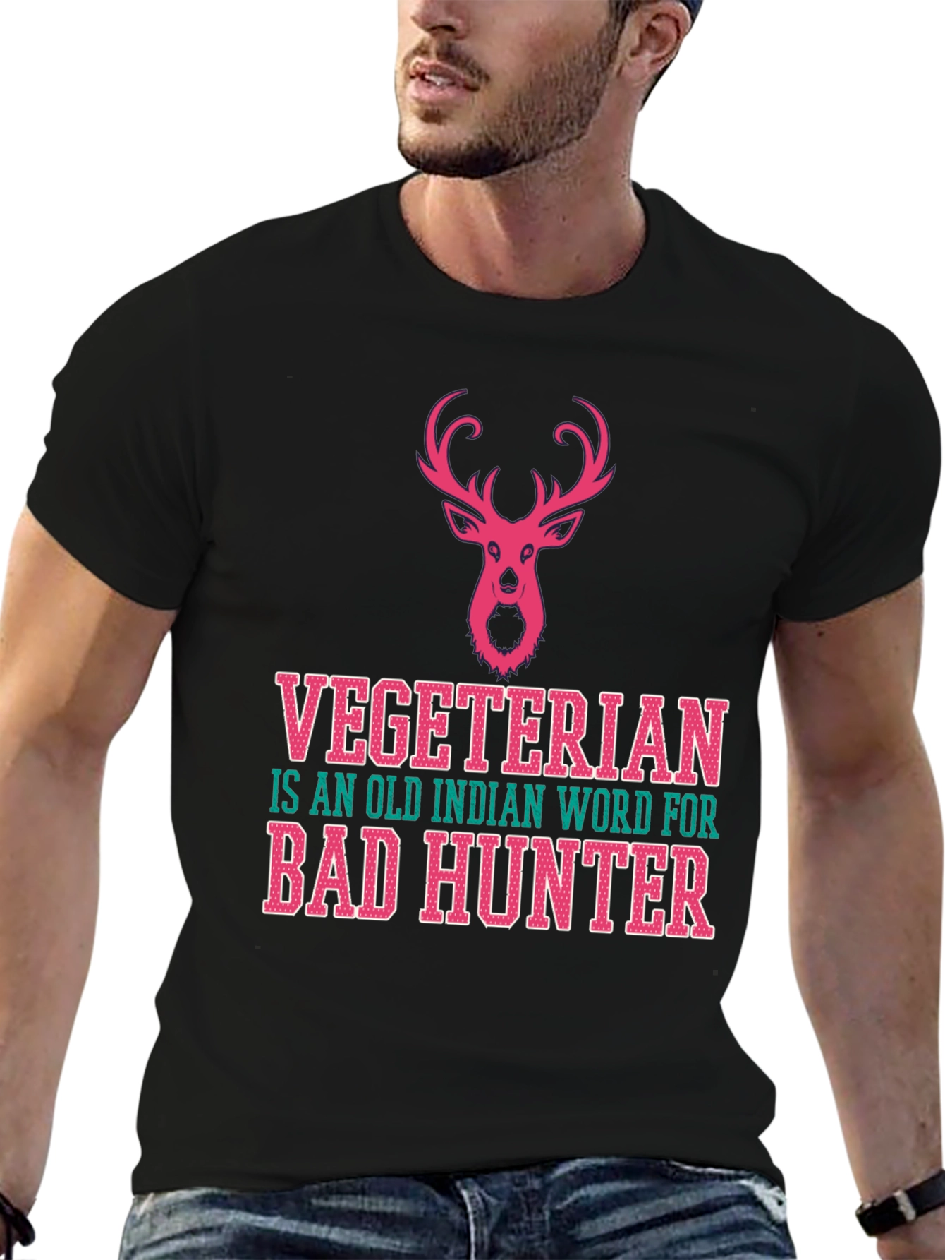 Vegetarian Bad Hunter Graphic Tee