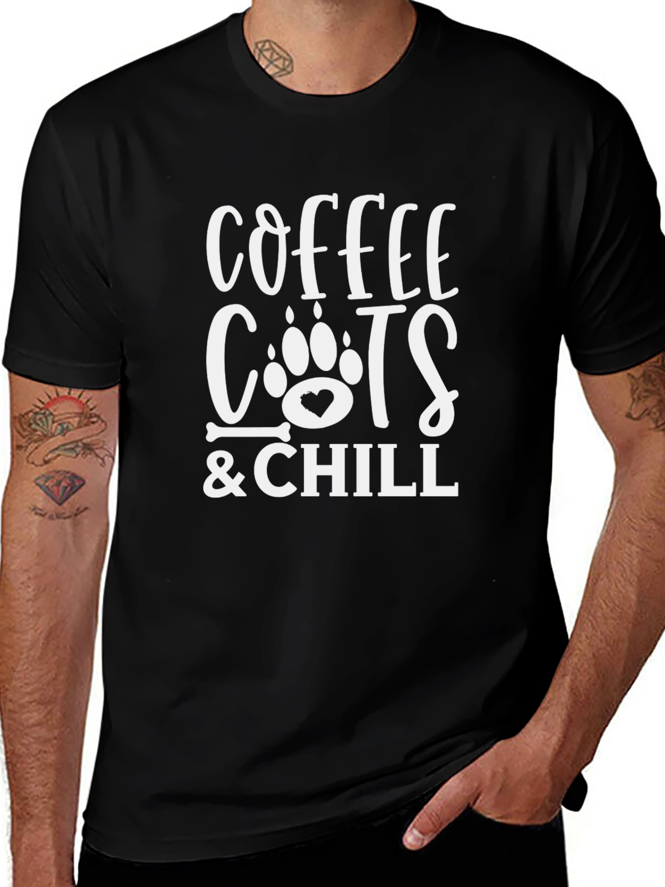 Coffee Cats & Chill Graphic Tee