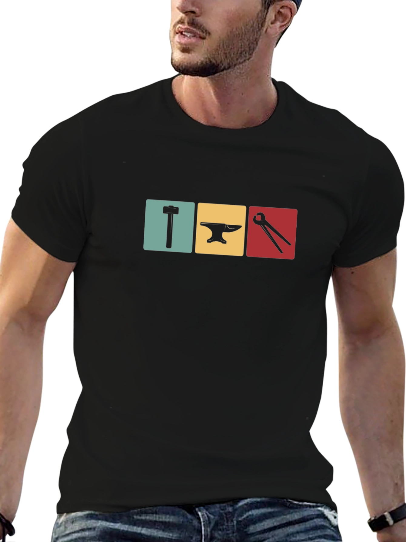 Blacksmith Tool Symbol Graphic Tee