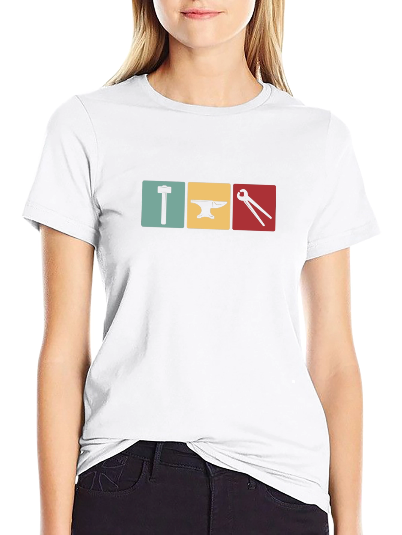 Blacksmith Tool Symbol Graphic Tee