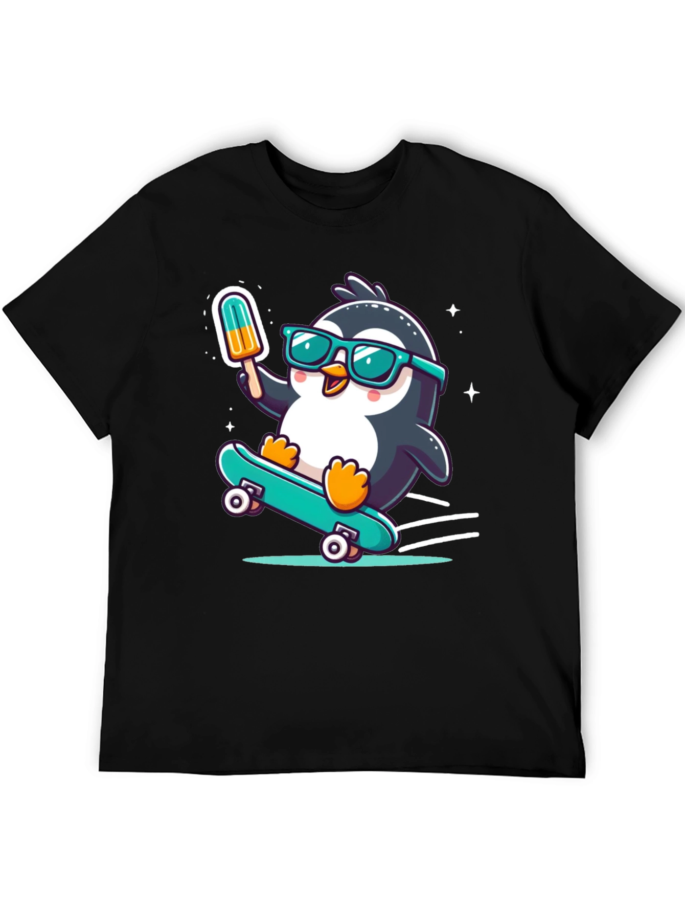 Skateboarding Penguin T-Shirt