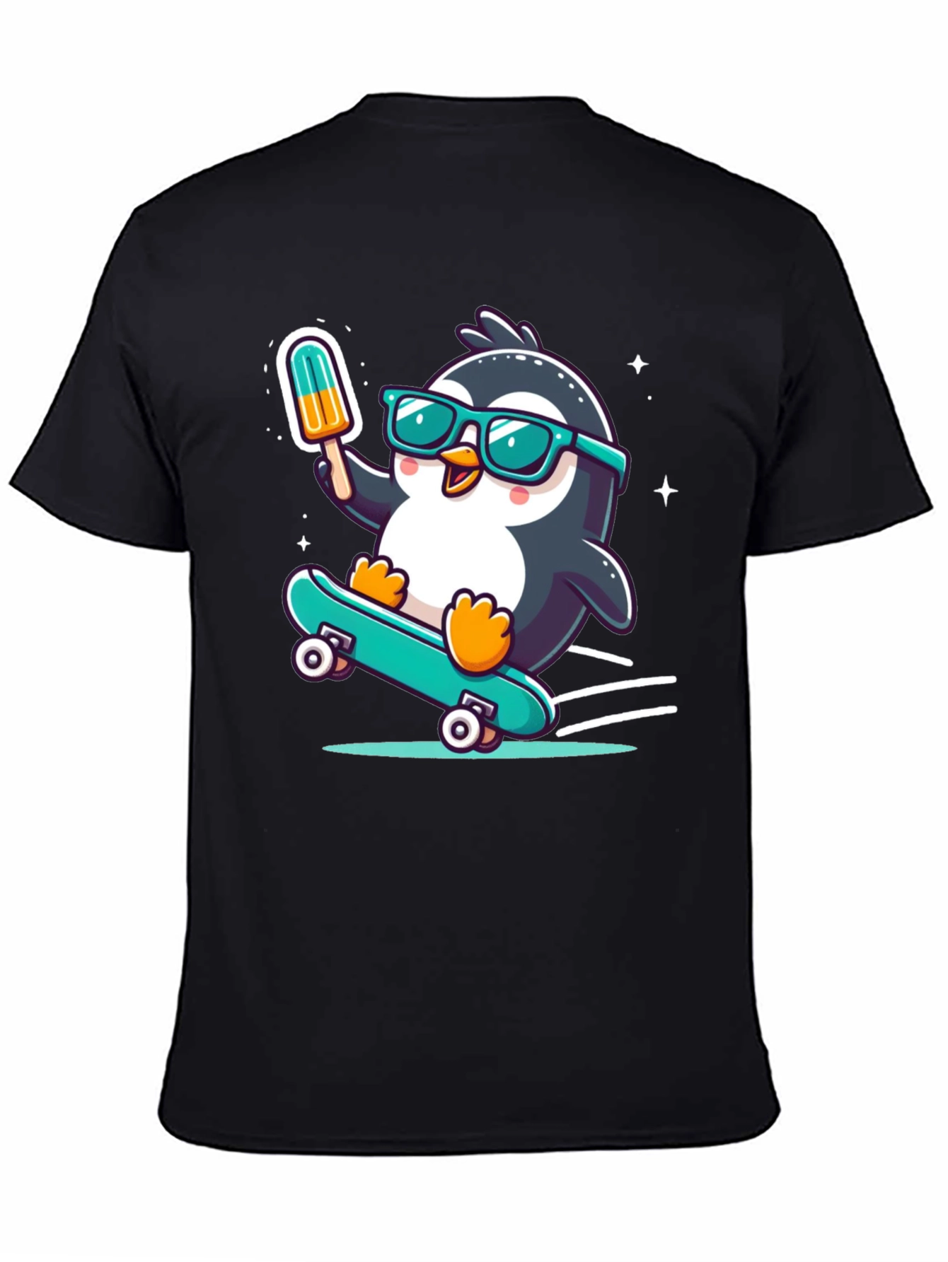 Skateboarding Penguin T-Shirt