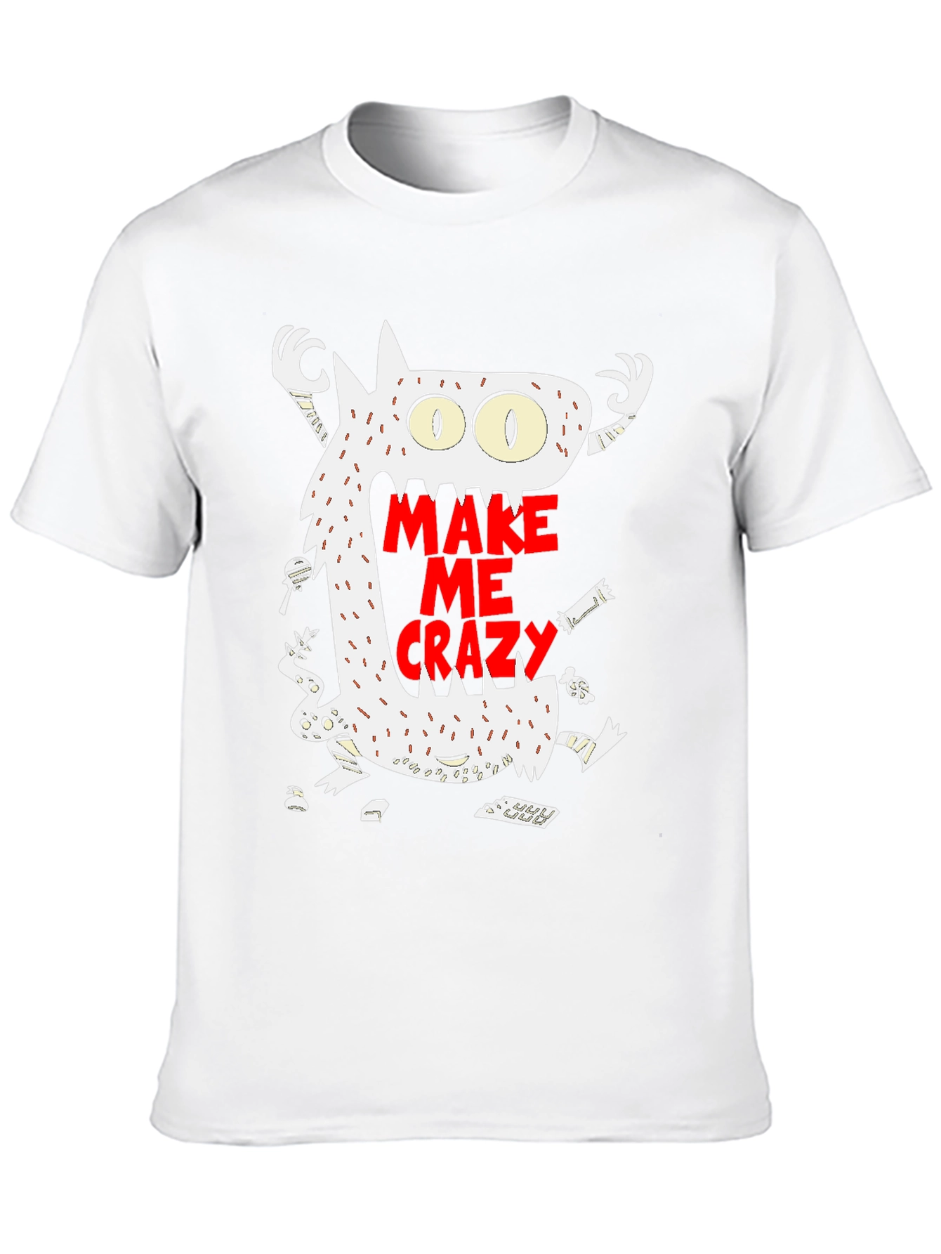 Make Me Crazy Graphic T-Shirt - Black