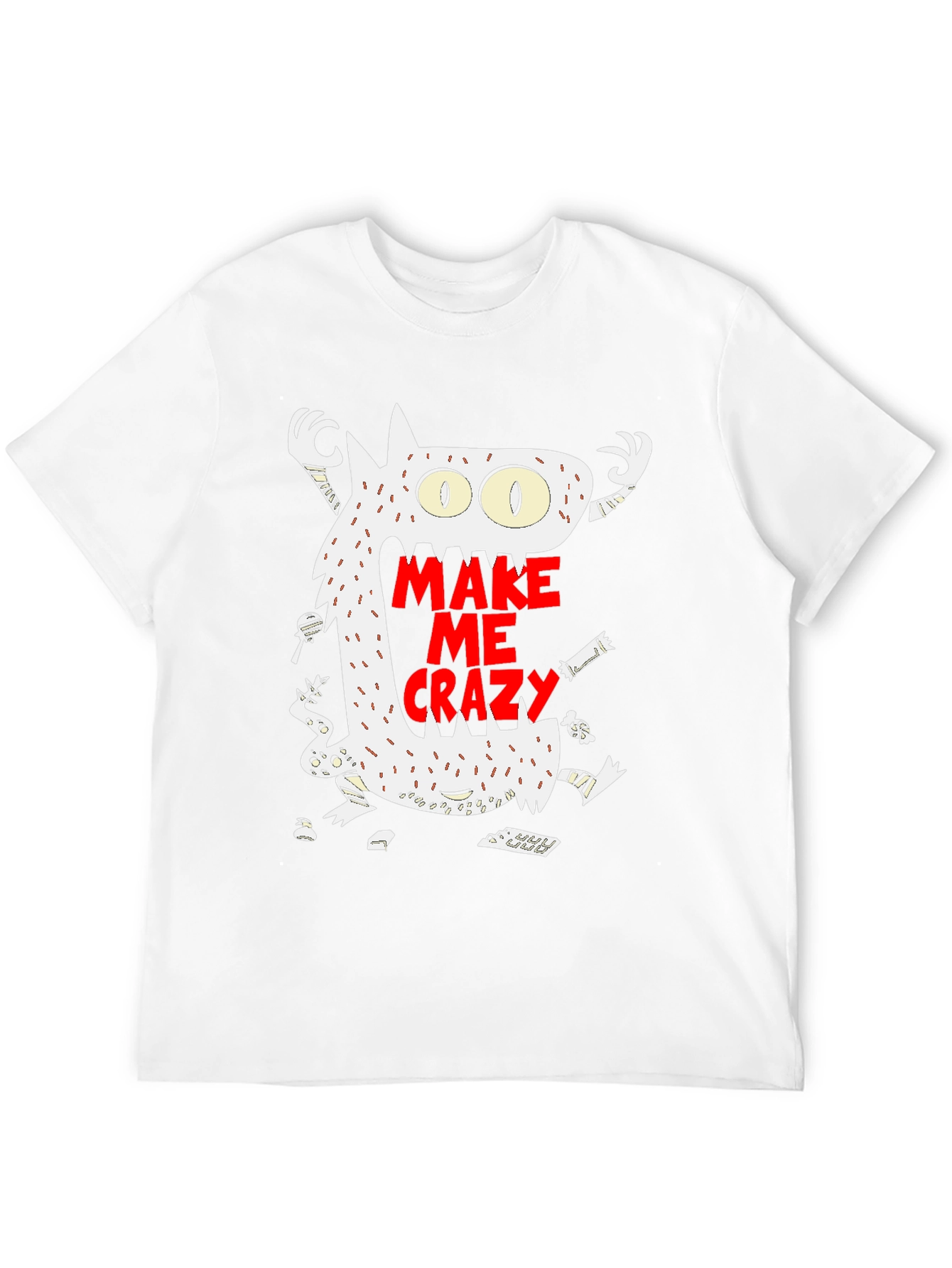 Make Me Crazy Graphic T-Shirt - Black