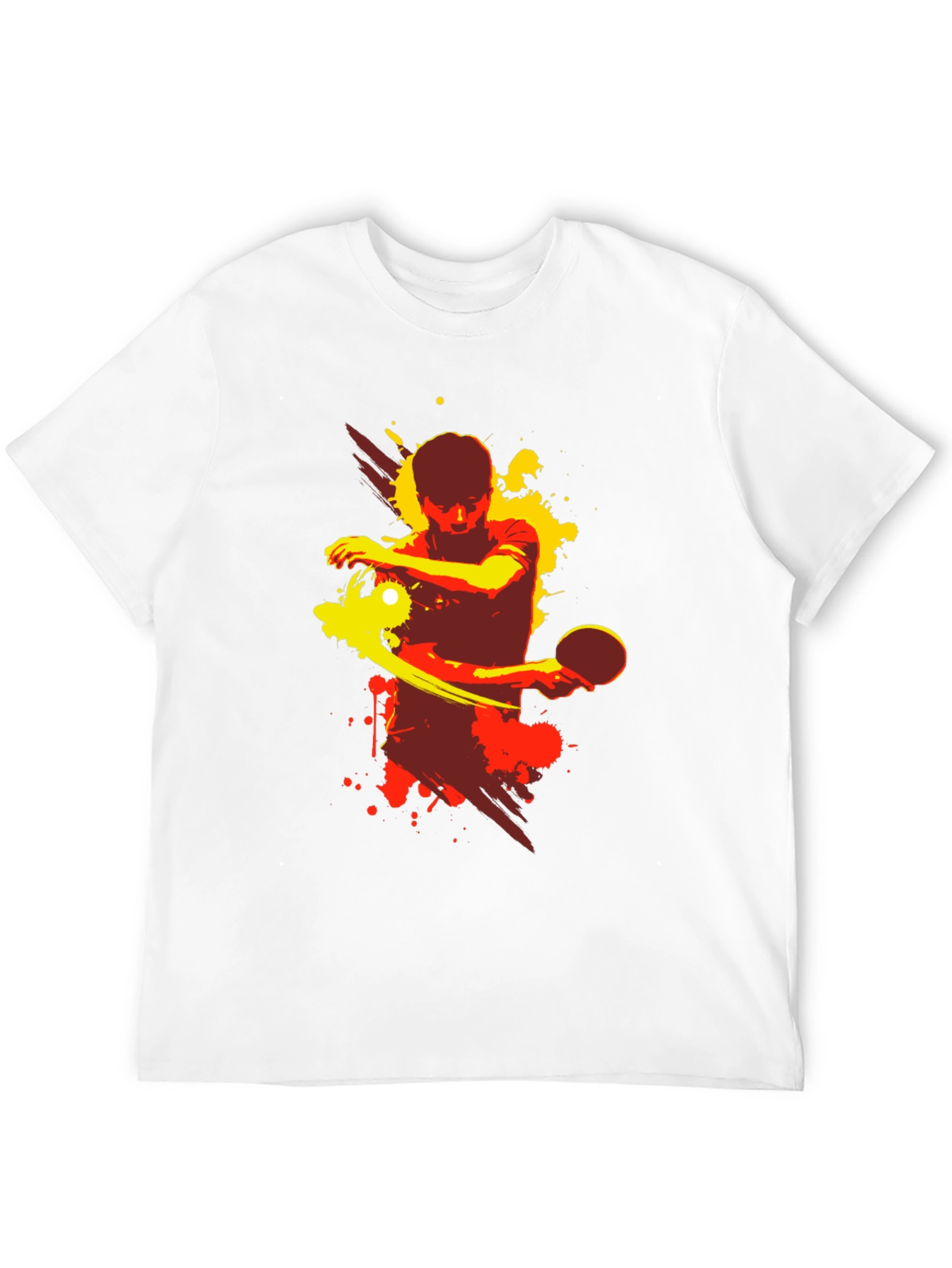 Table Tennis Graphic Tee - Sporty Black T-Shirt