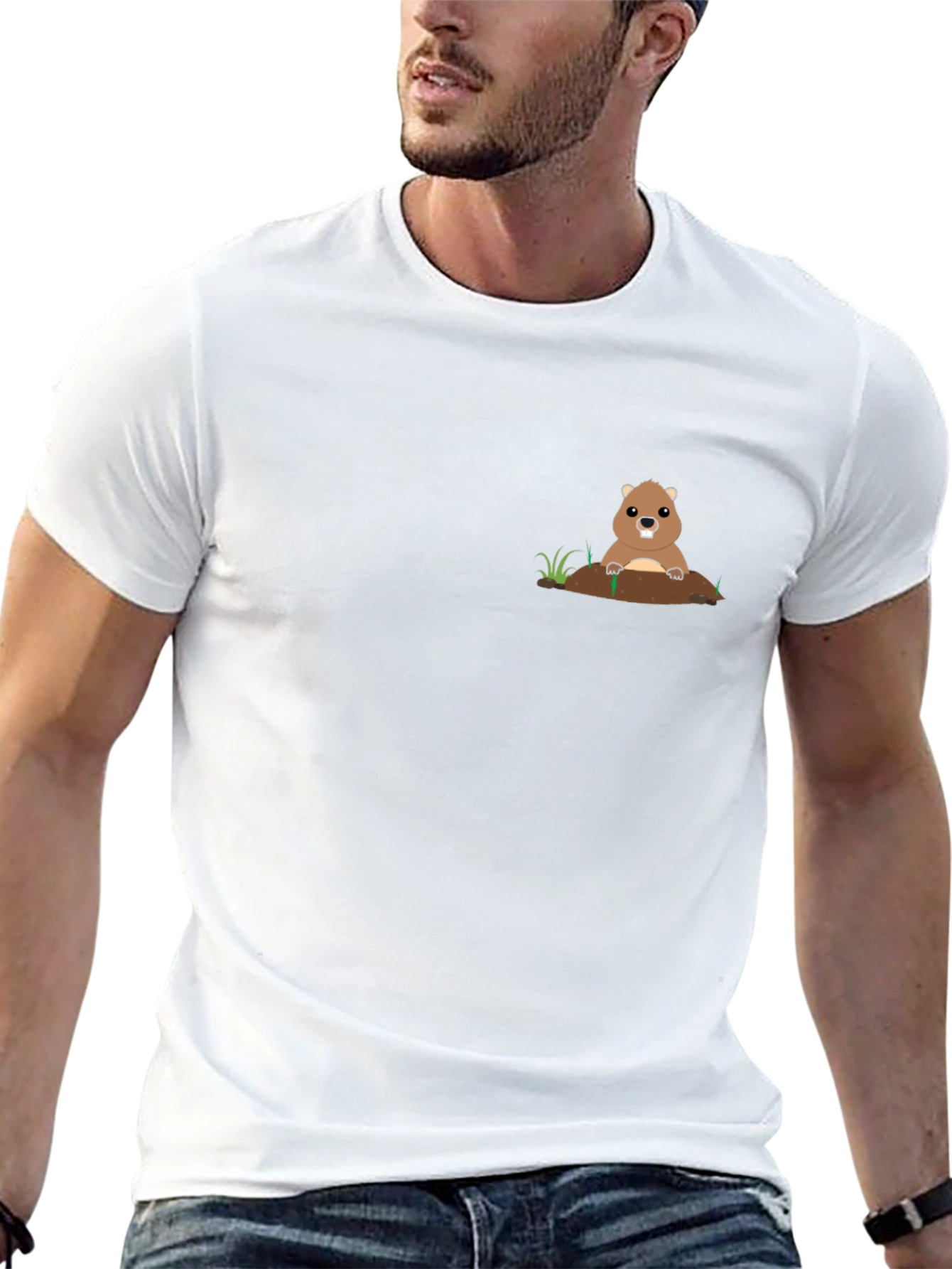 Groundhog Graphic Tee - Black Casual Comfort