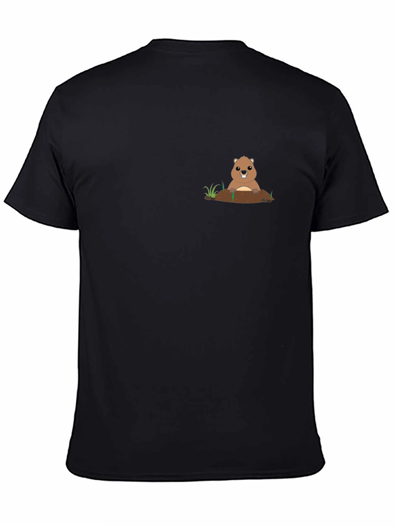 Groundhog Graphic Tee - Black Casual Comfort