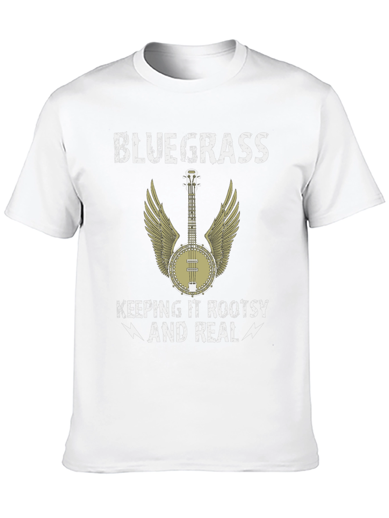 Bluegrass Music T-Shirt - Rooted and Real!