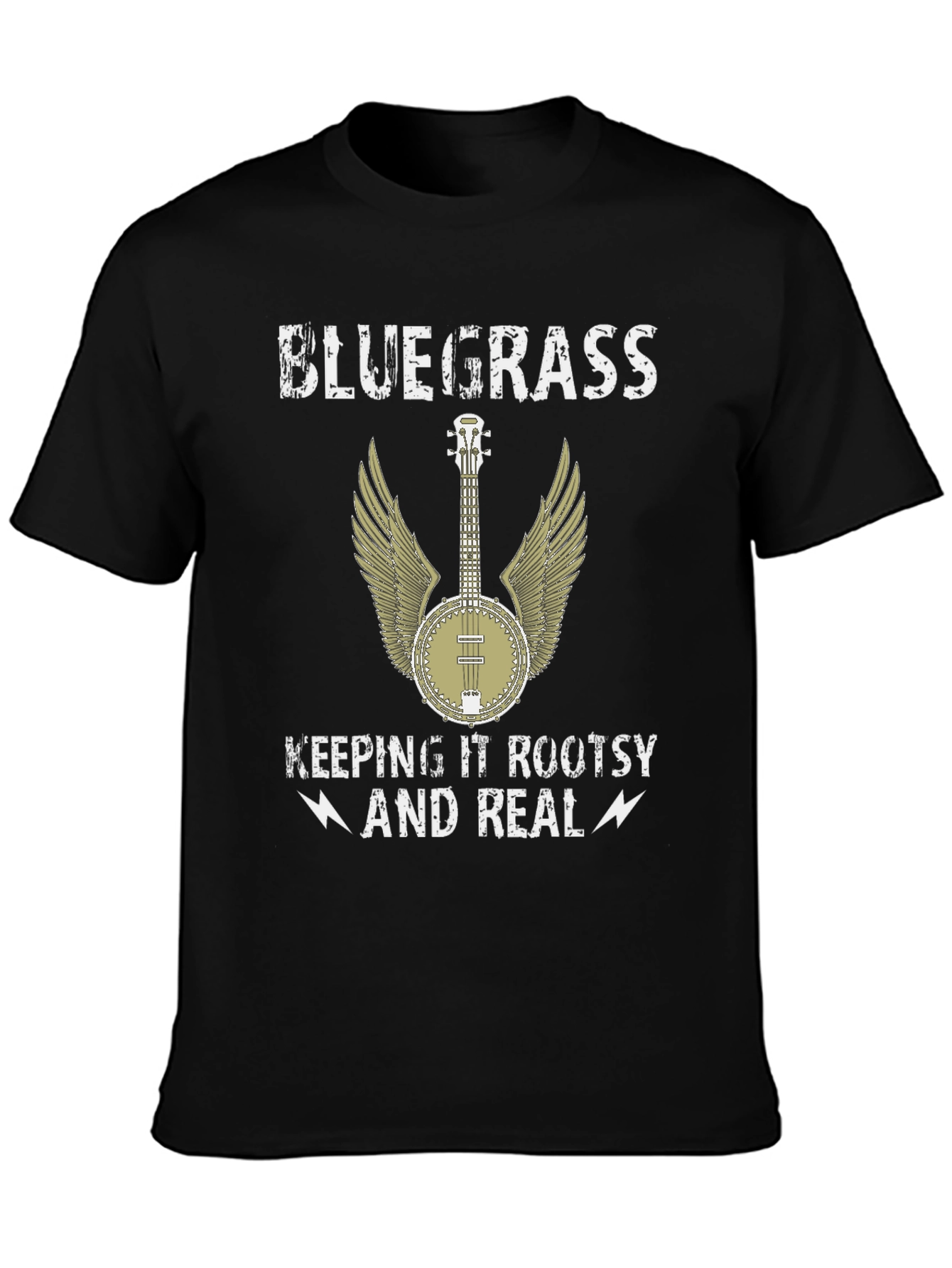 Bluegrass Music T-Shirt - Rooted and Real!