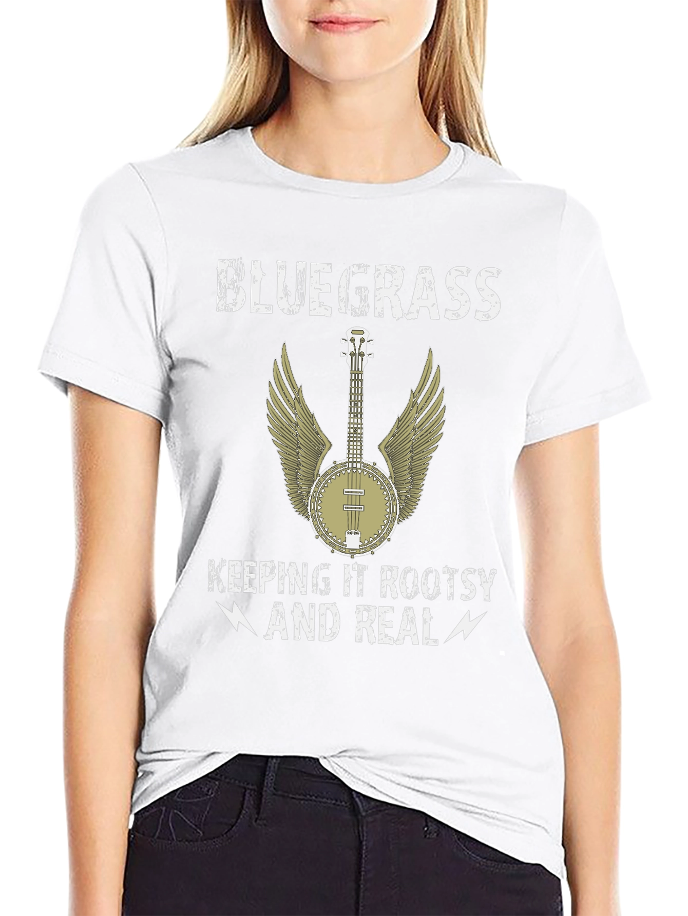 Bluegrass Music T-Shirt - Rooted and Real!