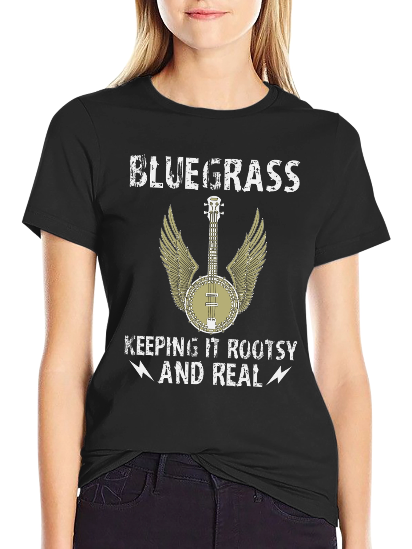 Bluegrass Music T-Shirt - Rooted and Real!