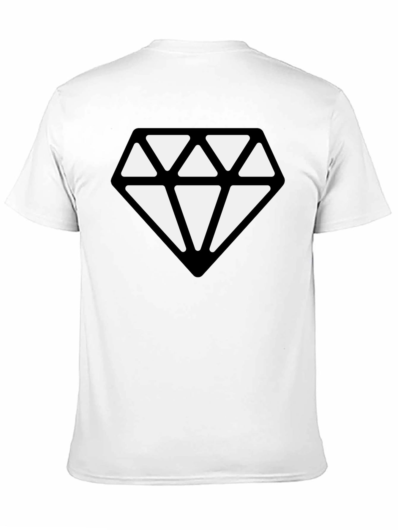 Diamond Graphic Black T-Shirt - Modern Style