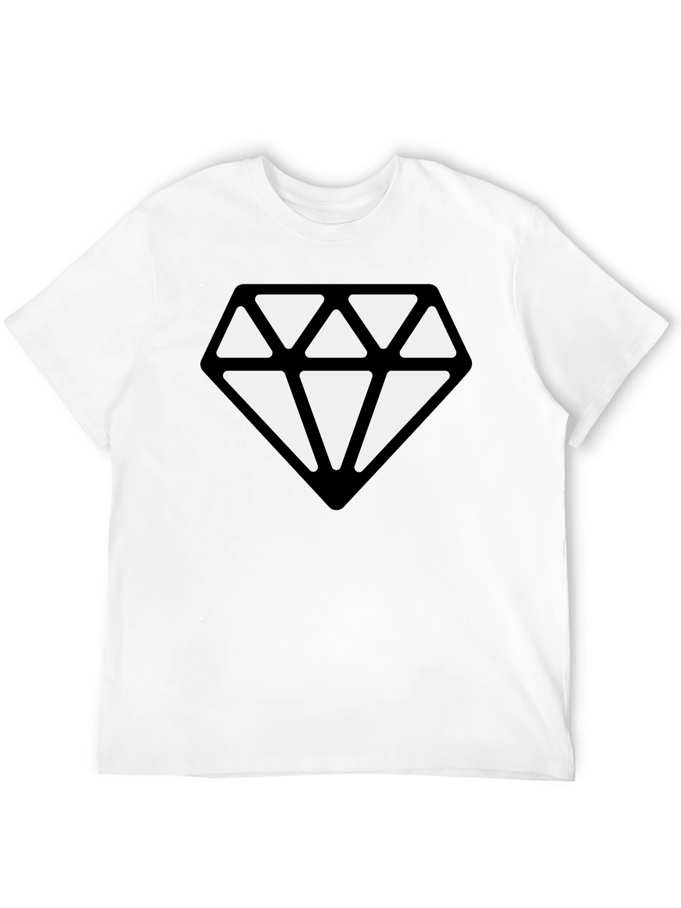 Diamond Graphic Black T-Shirt - Modern Style