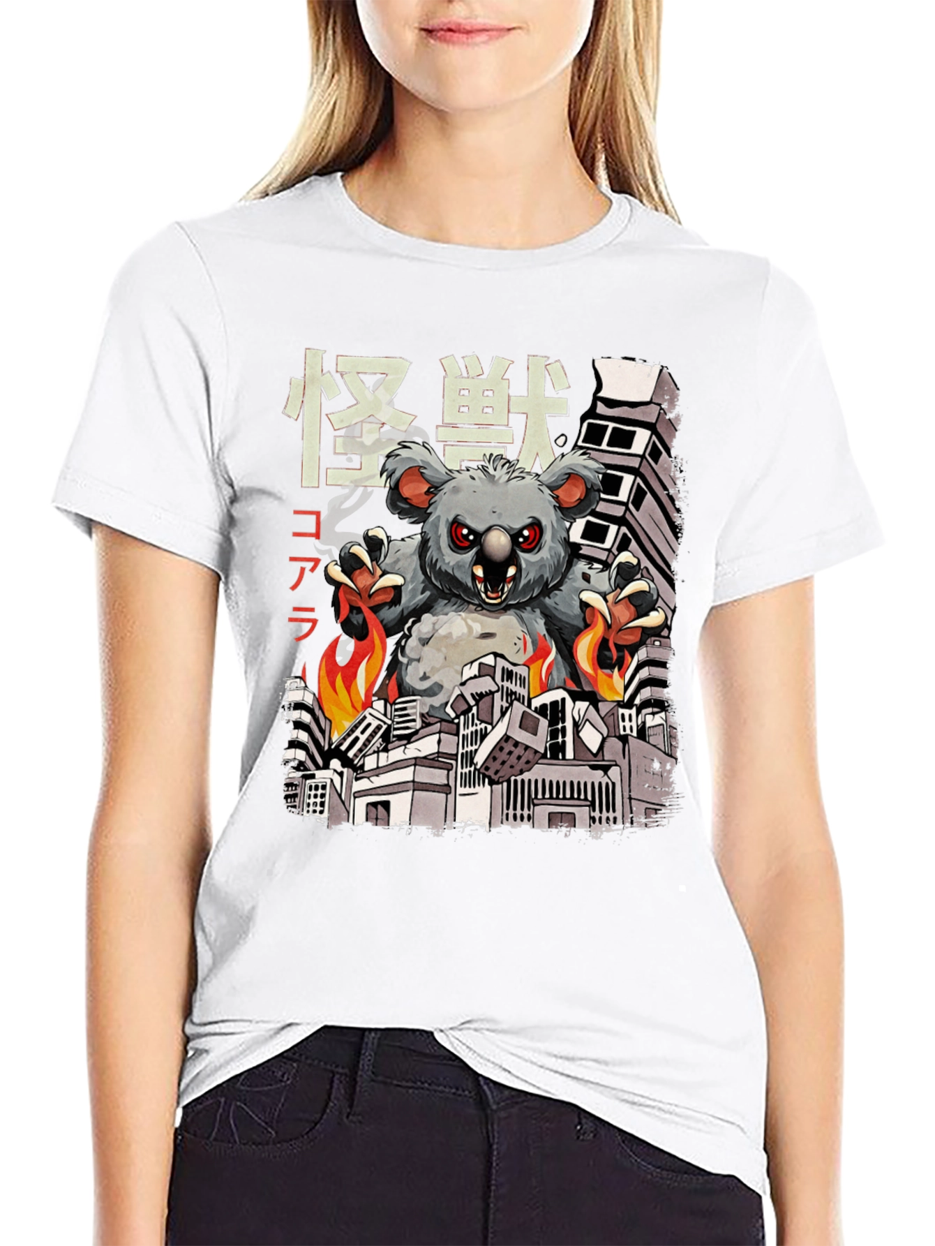 Kaiju Koala T-Shirt - Monster Koala Wrecking City