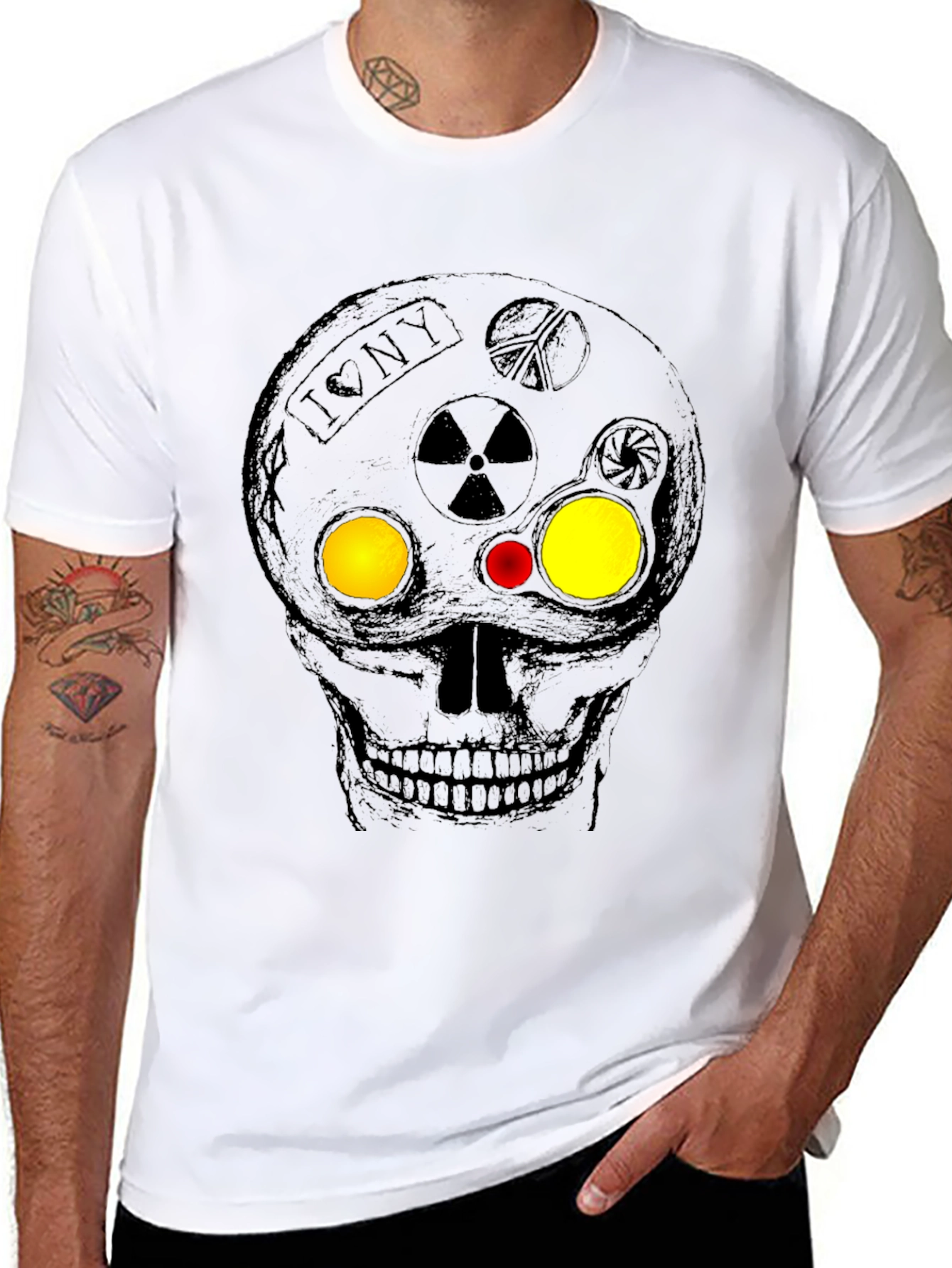 Skull Graphic Tee - Edgy Urban Design