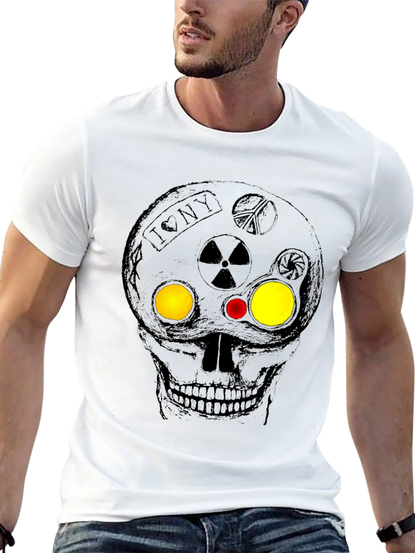 Skull Graphic Tee - Edgy Urban Design