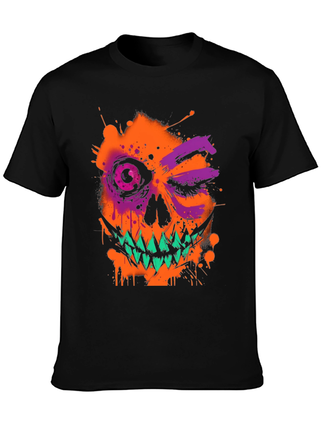 Halloween Skull Graphic Tee