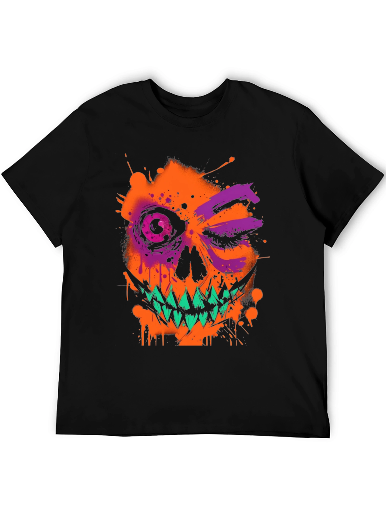 Halloween Skull Graphic Tee