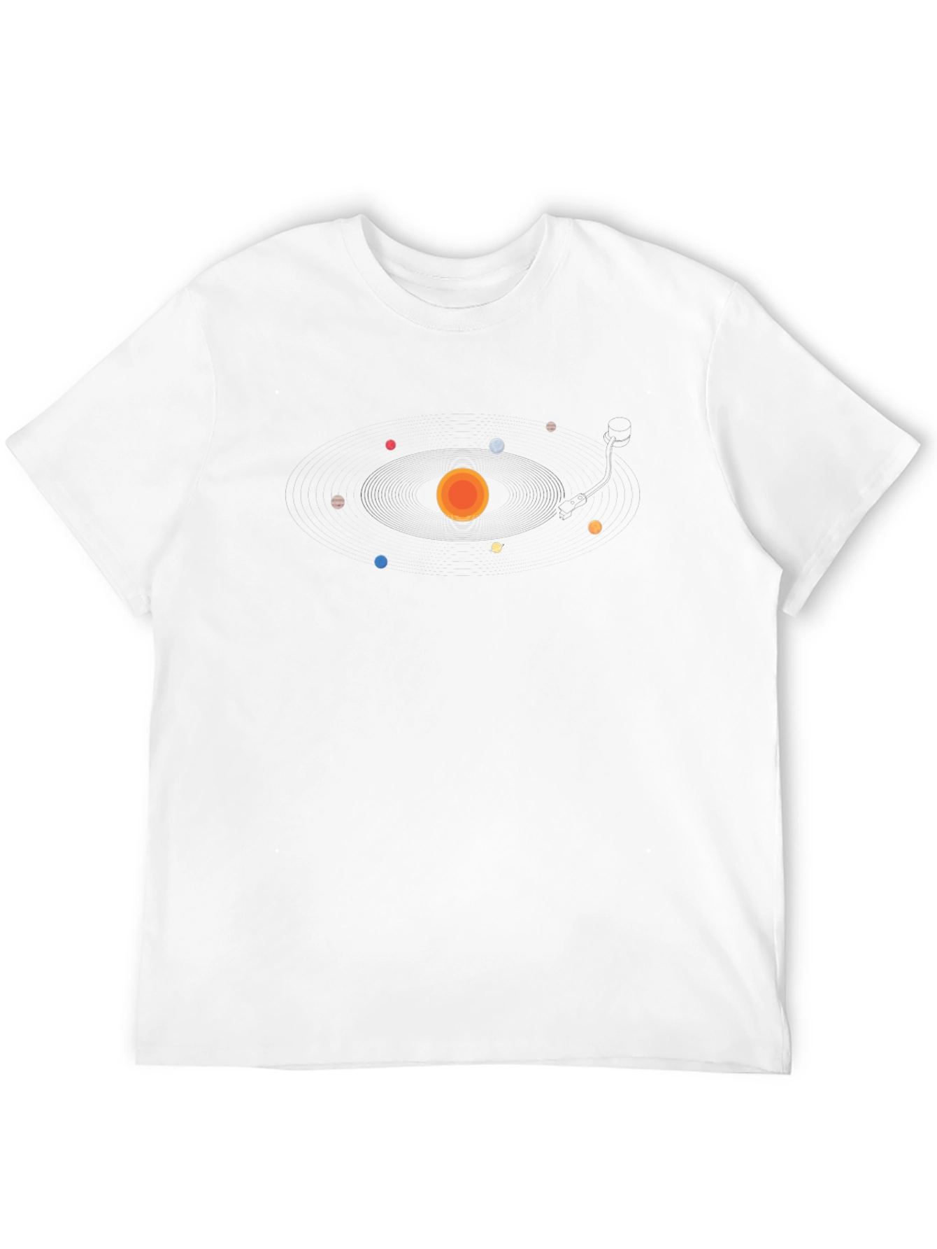 Planetary System Graphic Black T-Shirt