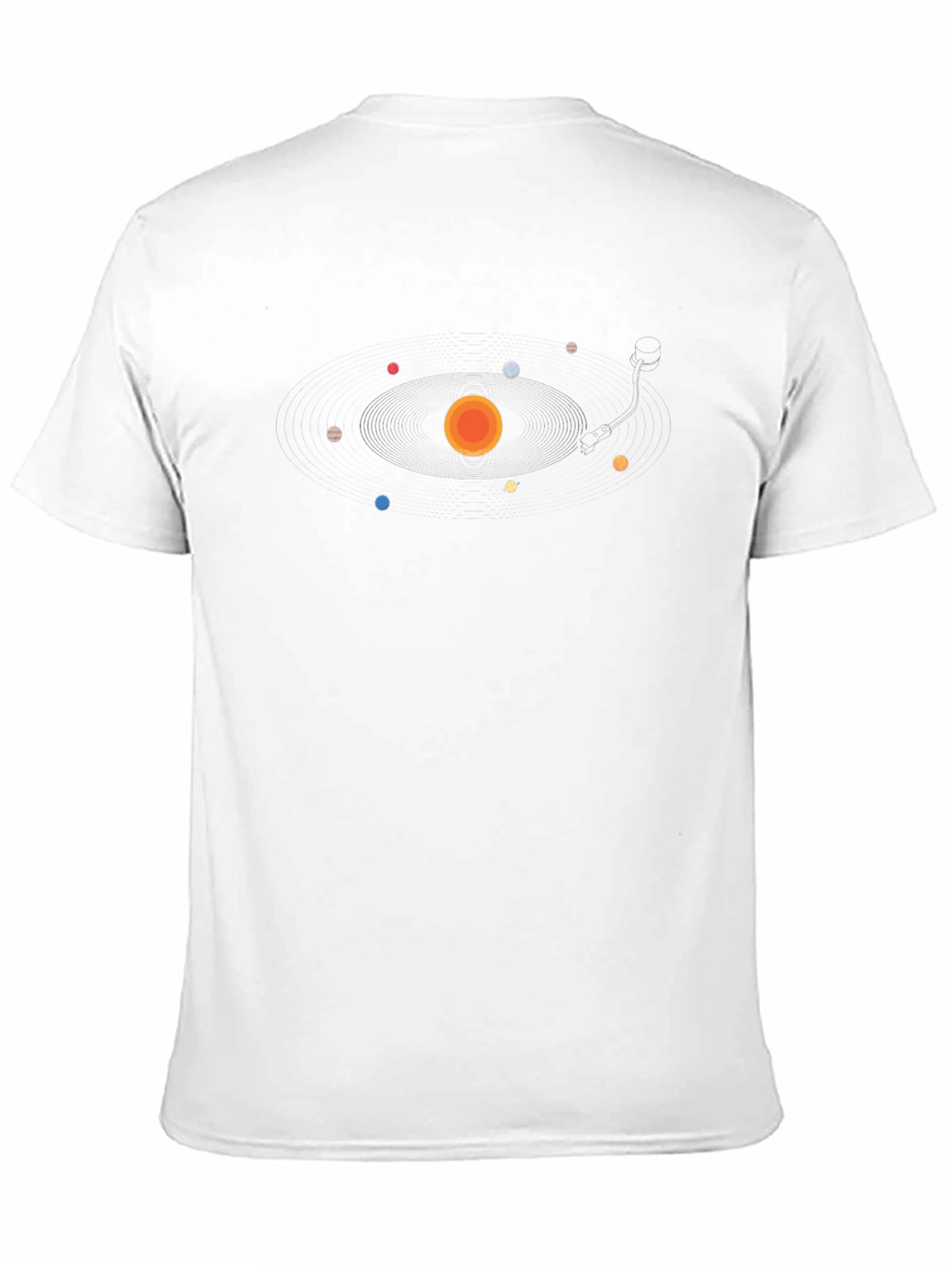 Planetary System Graphic Black T-Shirt