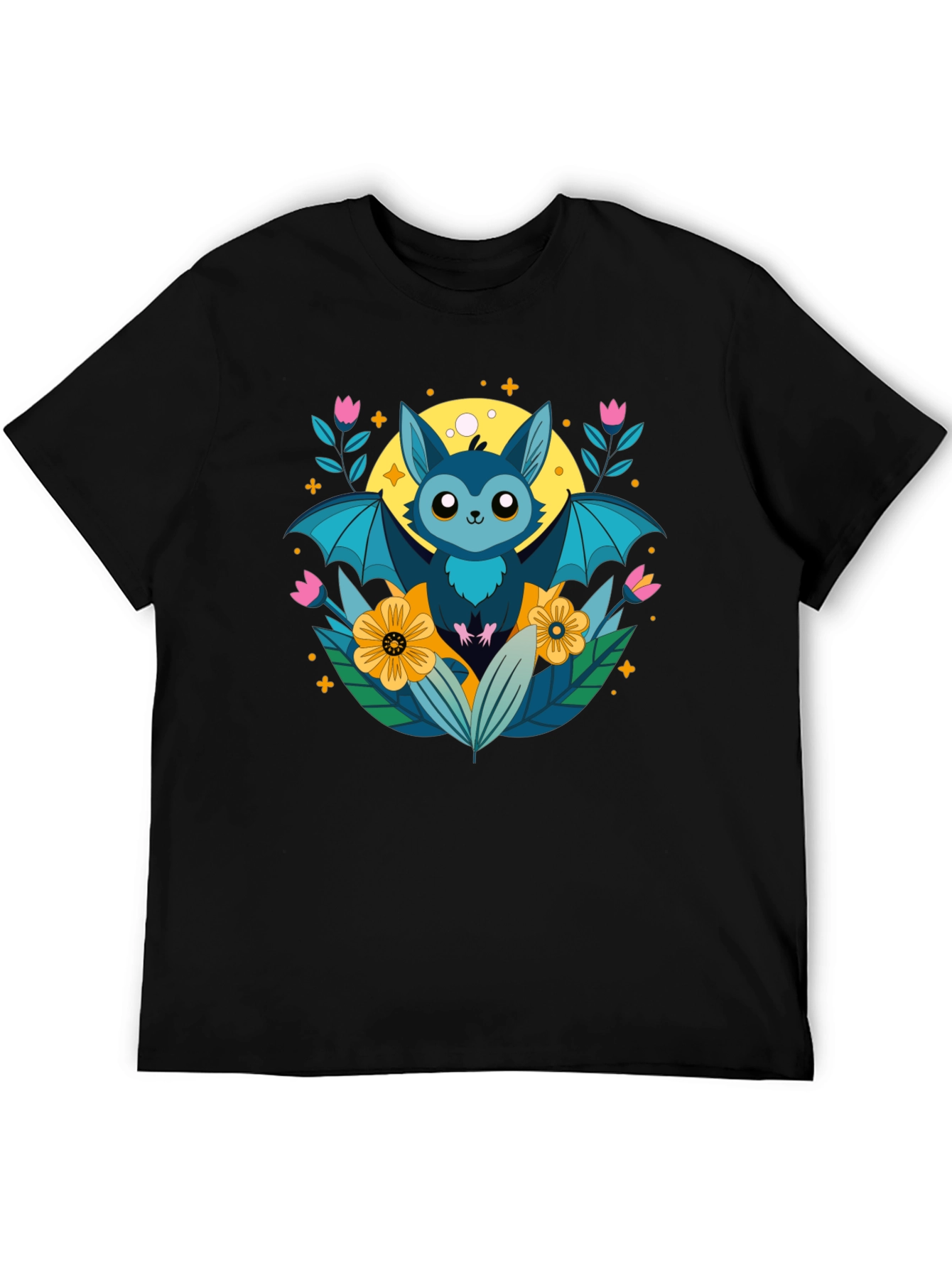 Cute Bat Graphic T-Shirt - Nature Inspired Design