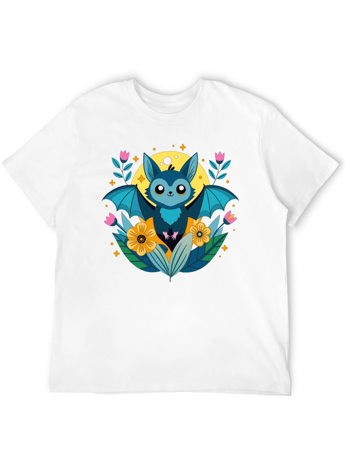 Cute Bat Graphic T-Shirt - Nature Inspired Design
