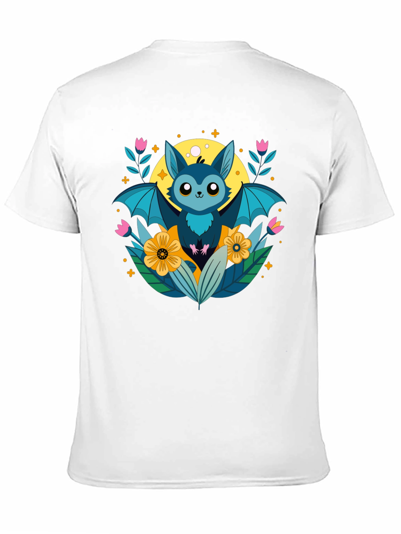 Cute Bat Graphic T-Shirt - Nature Inspired Design